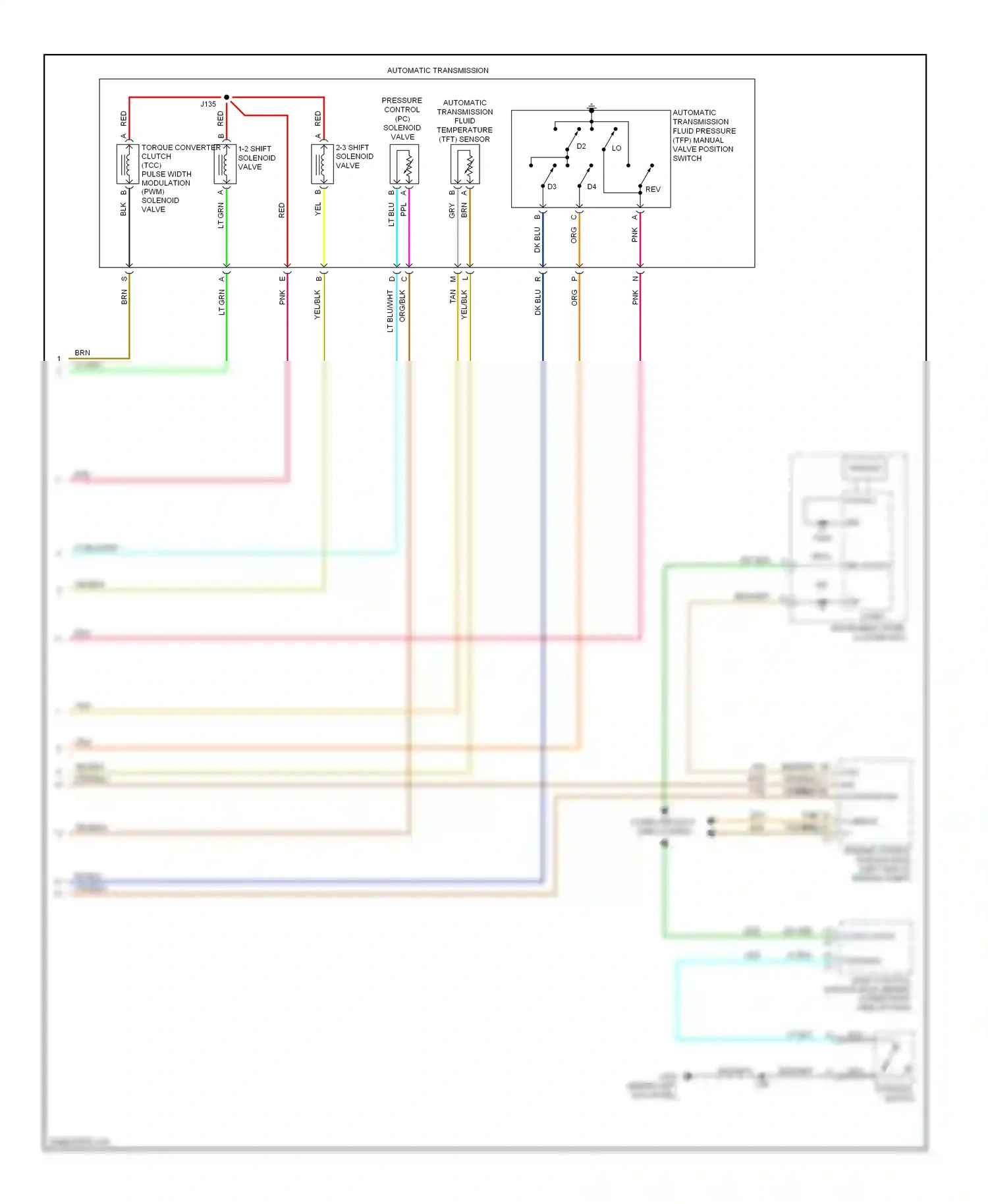Chevrolet Chevy Express G2500  (1996-2012) computer data lines system wiring diagram  (62 of 99)