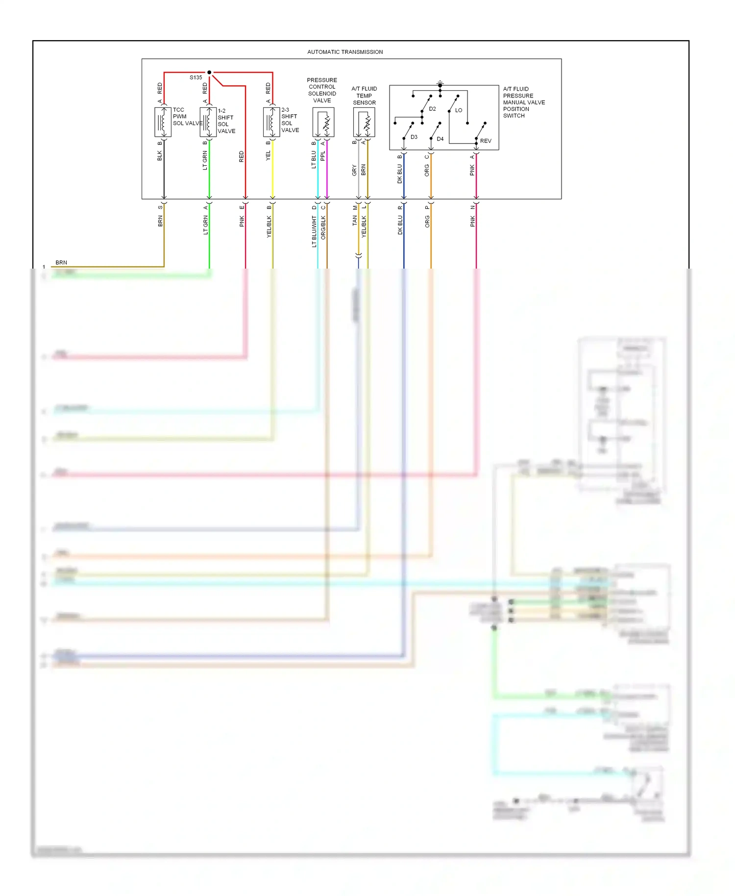 Chevrolet Chevy Express G2500  (1996-2012) computer data lines system wiring diagram  (42 of 99)