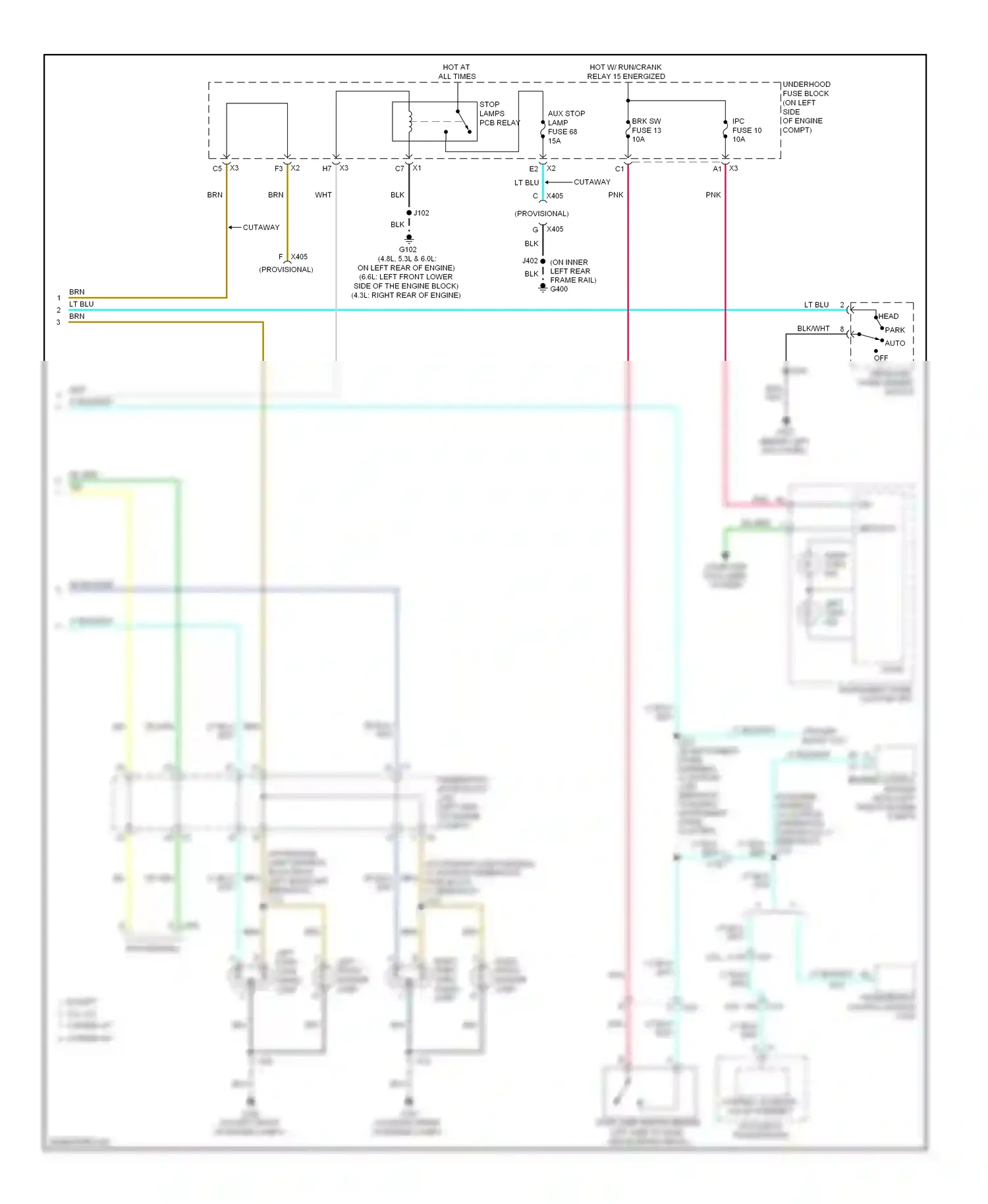 Chevrolet Chevy Express G2500  (1996-2012) computer data lines system wiring diagram  (53 of 99)