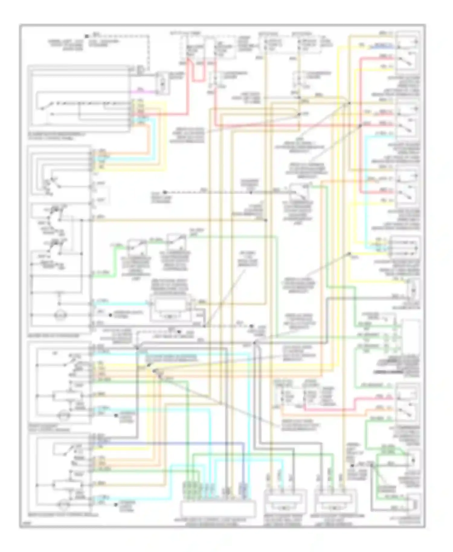 Wiring diagram front auxiliary hvac control module for Chevrolet Chevy Express G2500  (1996-2012) (1 of 1)