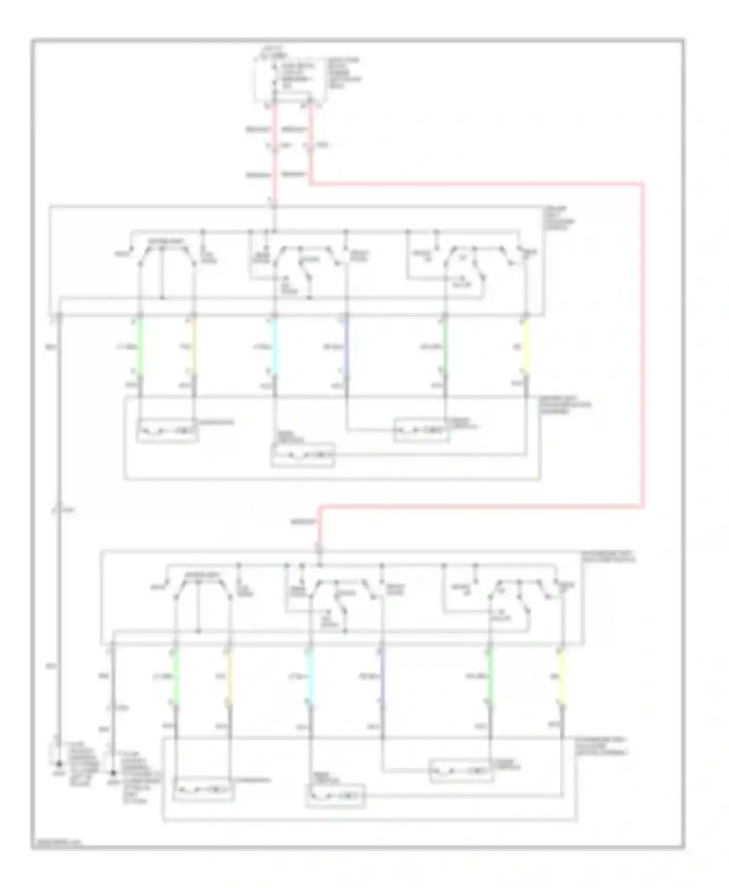 Wiring diagram front down for Chevrolet Chevy Express G2500  (1996-2012) (3 of 3)