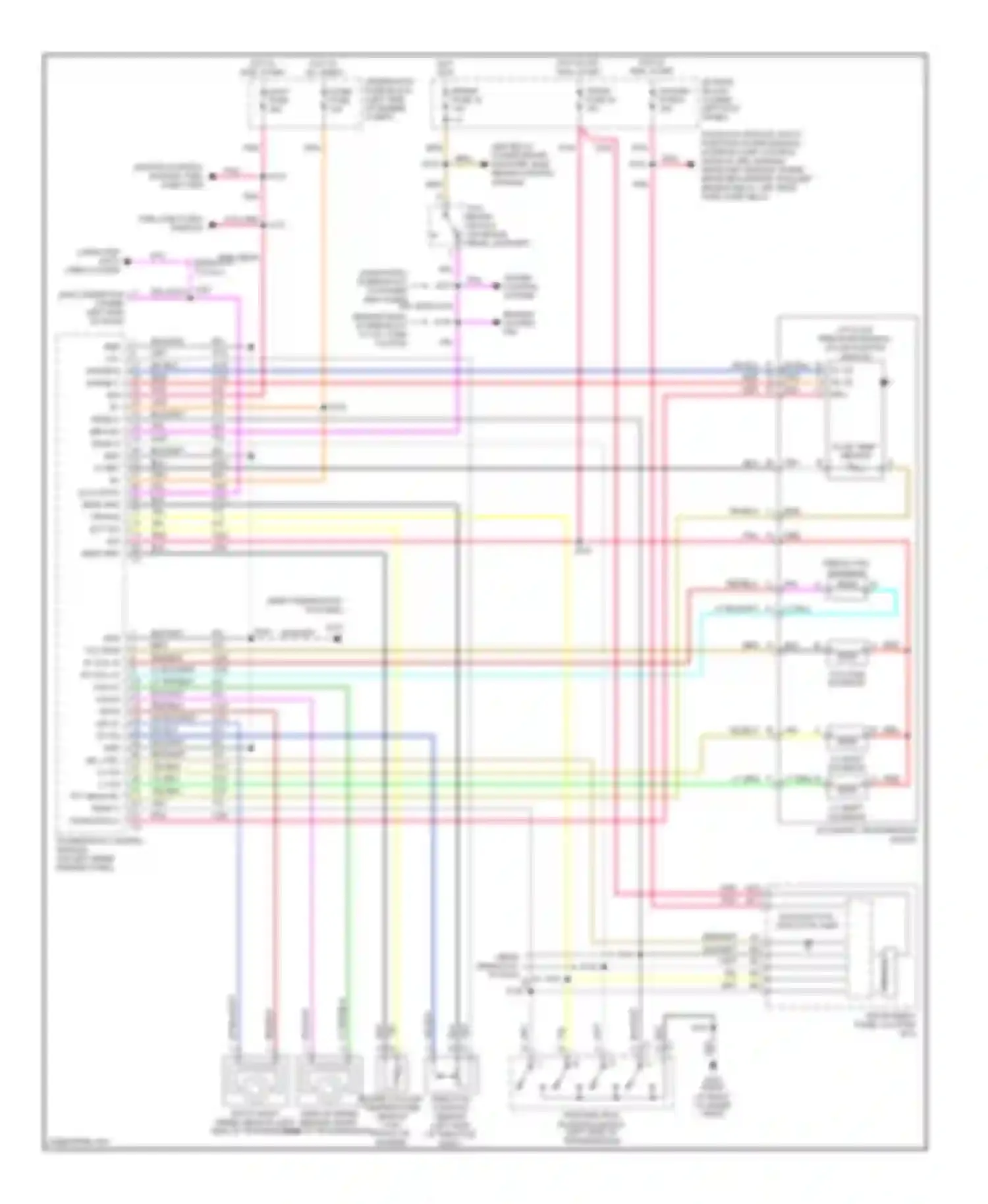 Wiring diagram ignition control module, fuel injectors for Chevrolet Chevy Express G2500  (1996-2012) (1 of 2)