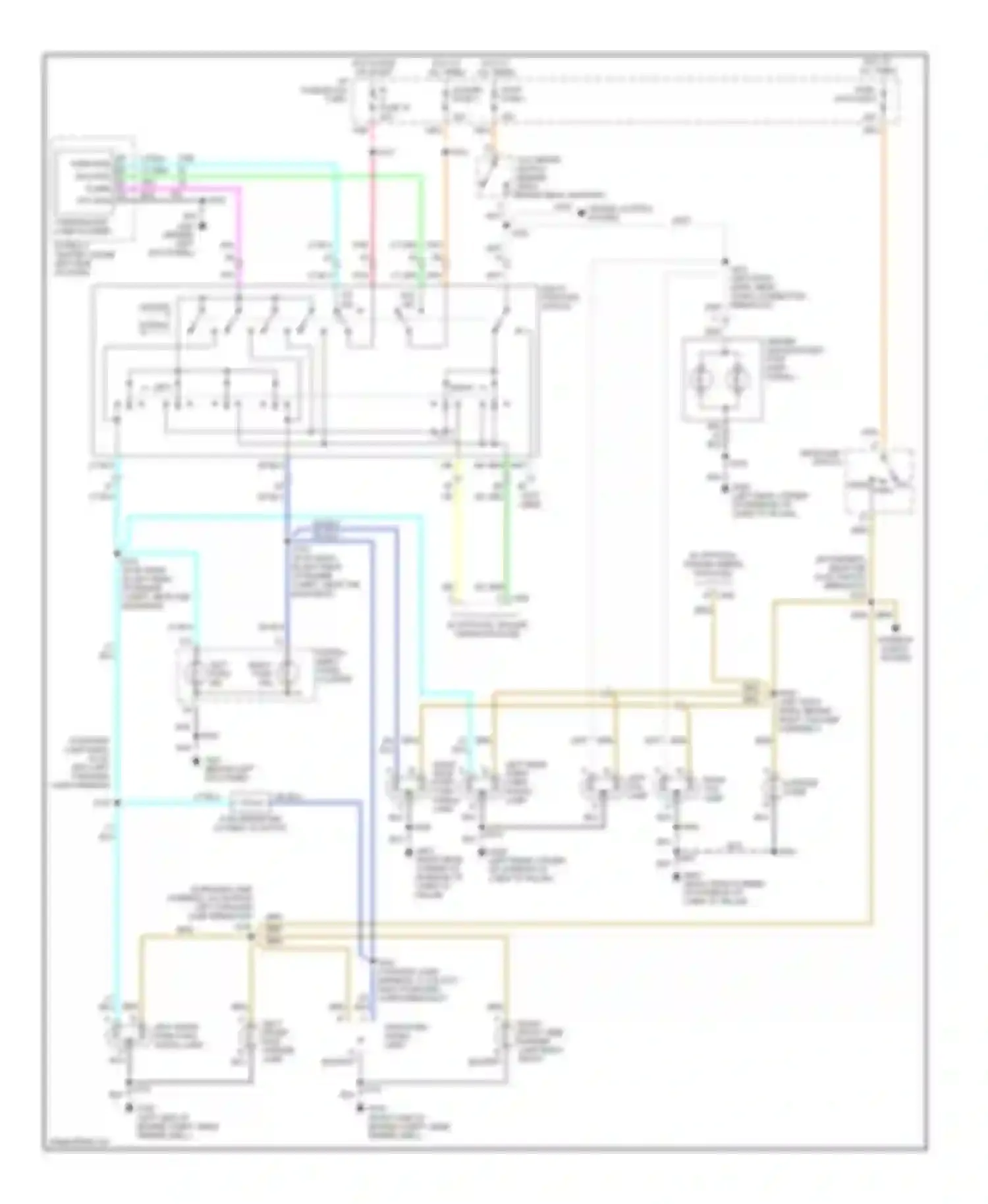 Wiring diagram instru- ment panel cluster for Chevrolet Chevy Express G2500  (1996-2012) (2 of 2)