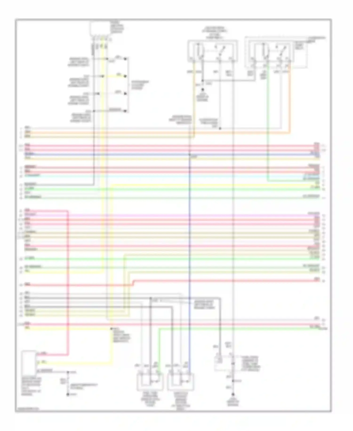 Wiring diagram instrument cluster system for Chevrolet Chevy Express G2500  (1996-2012) (13 of 13)