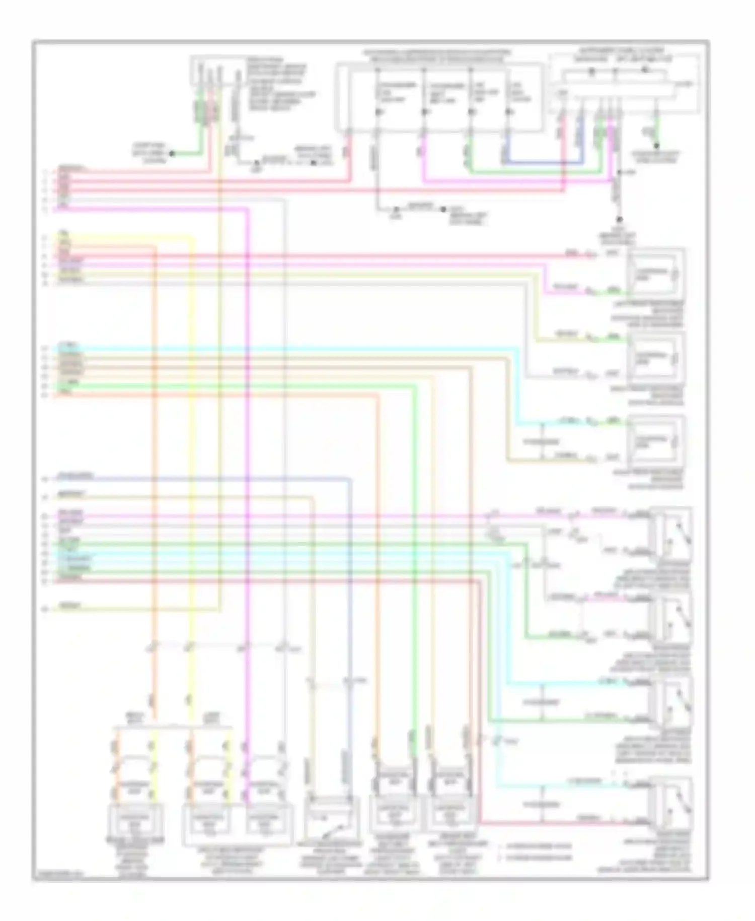 Wiring diagram right rear inflatable restraint roof rail module for Chevrolet Chevy Express G2500  (1996-2012) (1 of 1)