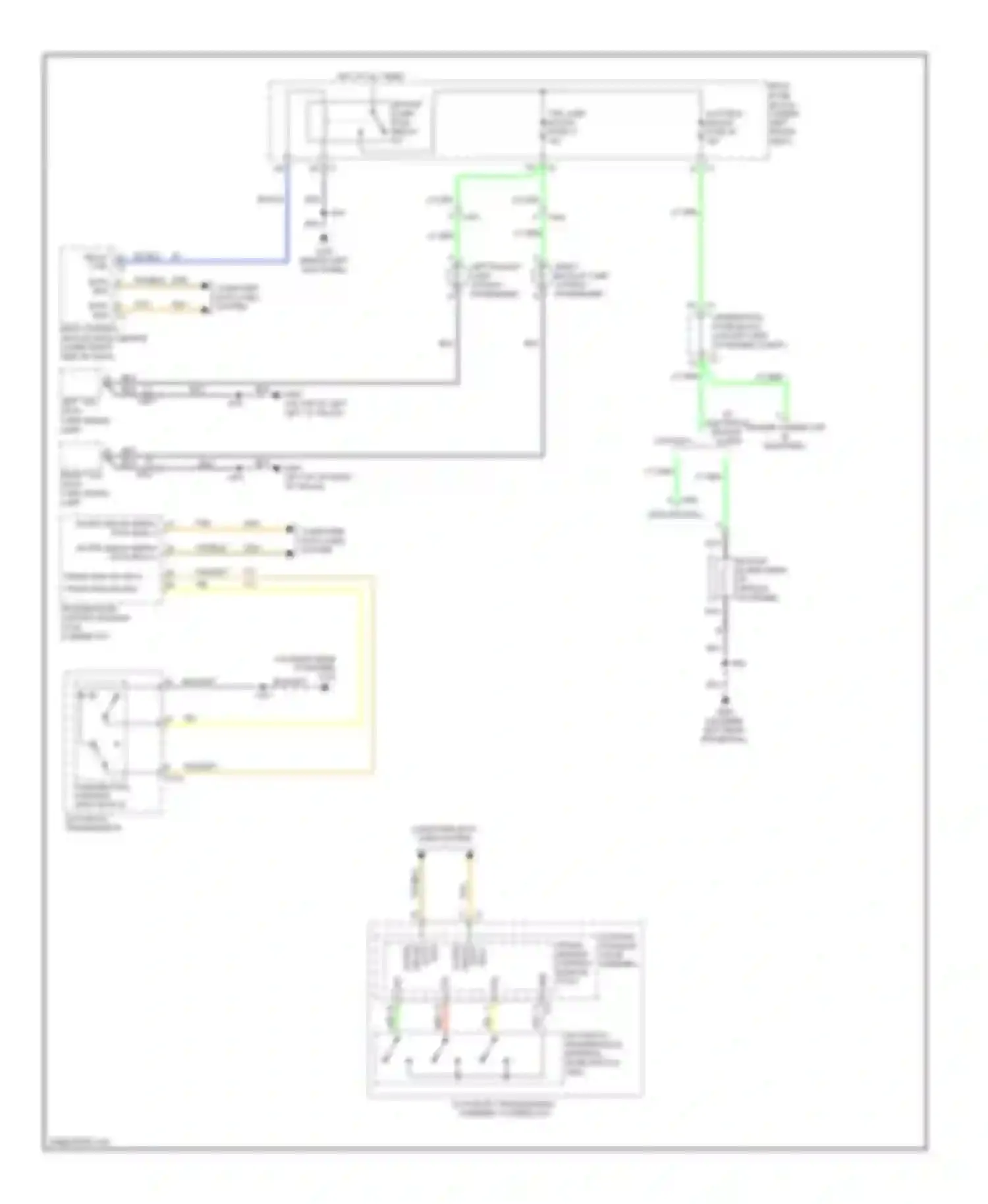 Wiring diagram right tail/ stop/ turn signal lamp for Chevrolet Chevy Express G2500  (1996-2012) (1 of 1)