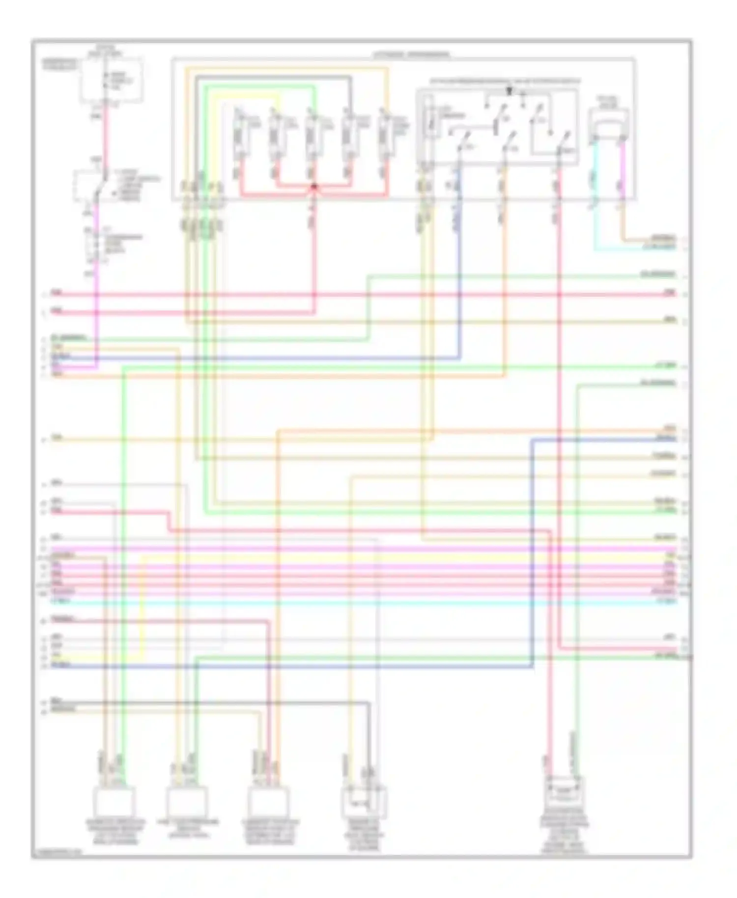 Wiring diagram underhood fuse block for Chevrolet Chevy Express G2500  (1996-2012) (12 of 44)