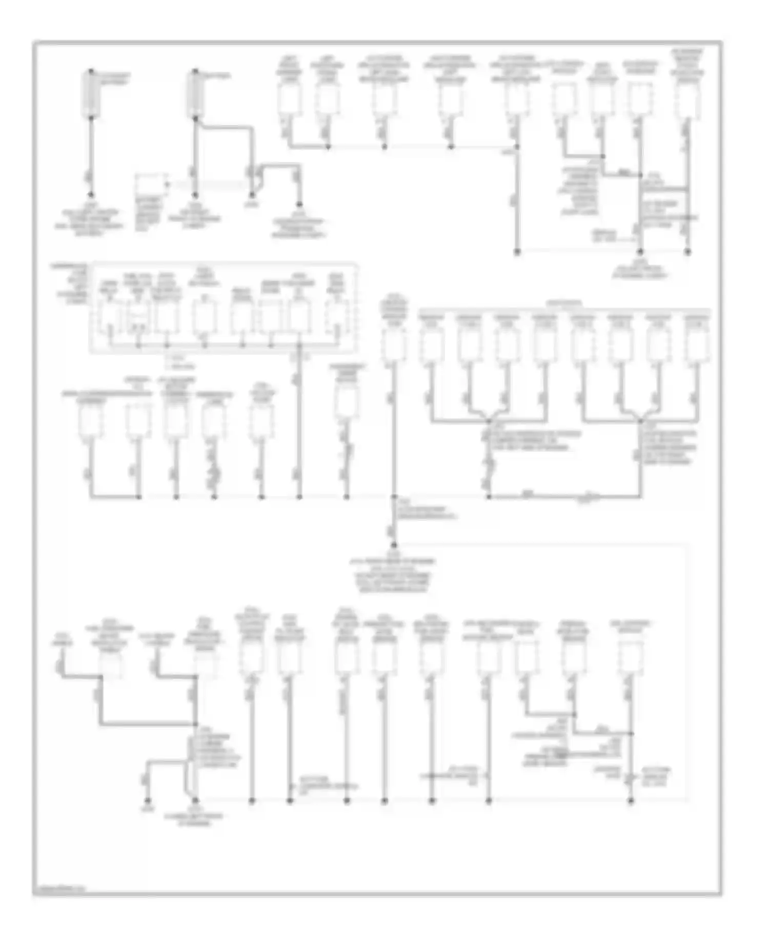 Chevy Express G3500 Chevrolet  (1996-2012): Ground distribution circuit (1 of 5)
