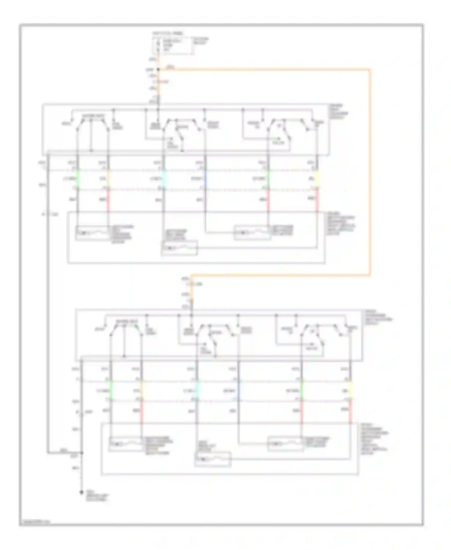 Chevy Express G3500 Chevrolet  (1996-2012): Power seat circuits