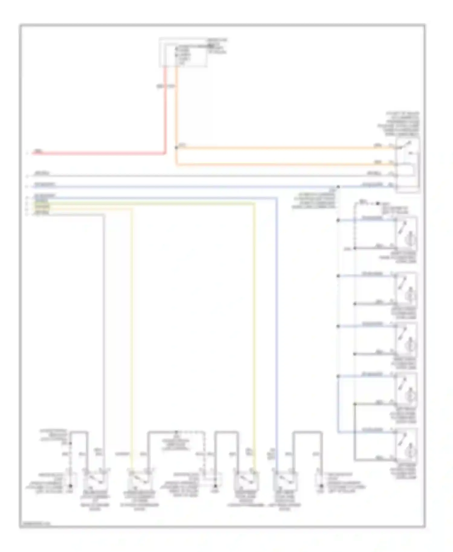 Wiring diagram 12 cm from left front dome fluorescent work lamp connector) for Chevrolet Chevy Express G3500  (1996-2012) (1 of 3)