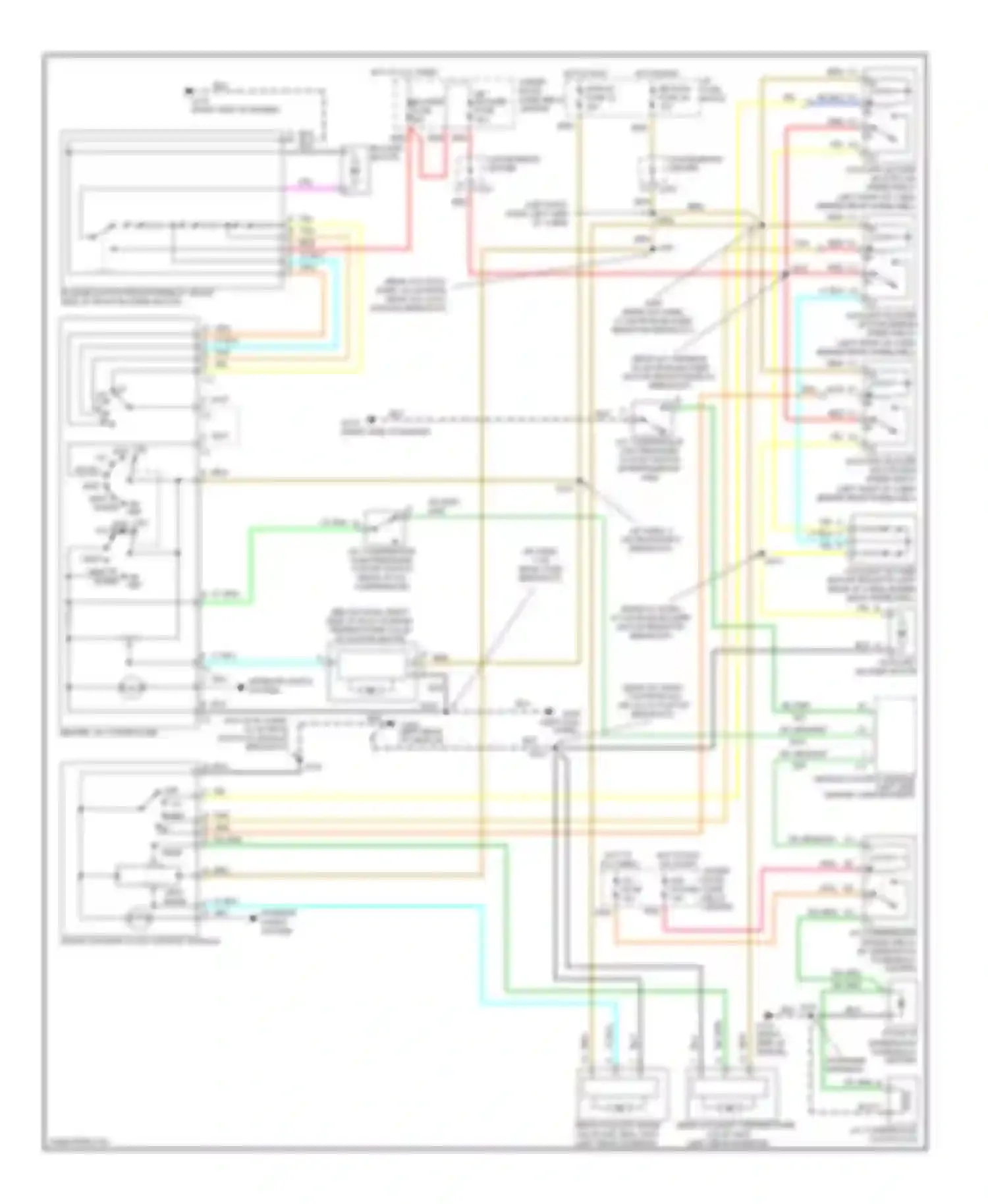 Wiring diagram heater, a/c controller for Chevrolet Chevy Express G3500  (1996-2012) (1 of 3)