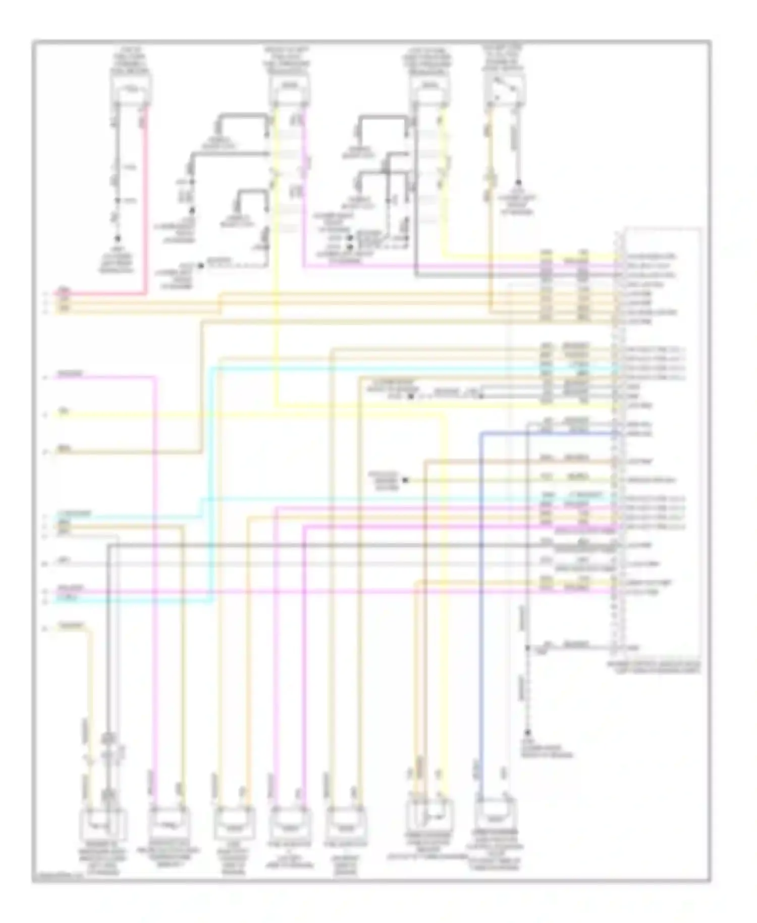 Wiring diagram lower right front of engine) for Chevrolet Chevy Express G3500  (1996-2012) (4 of 4)
