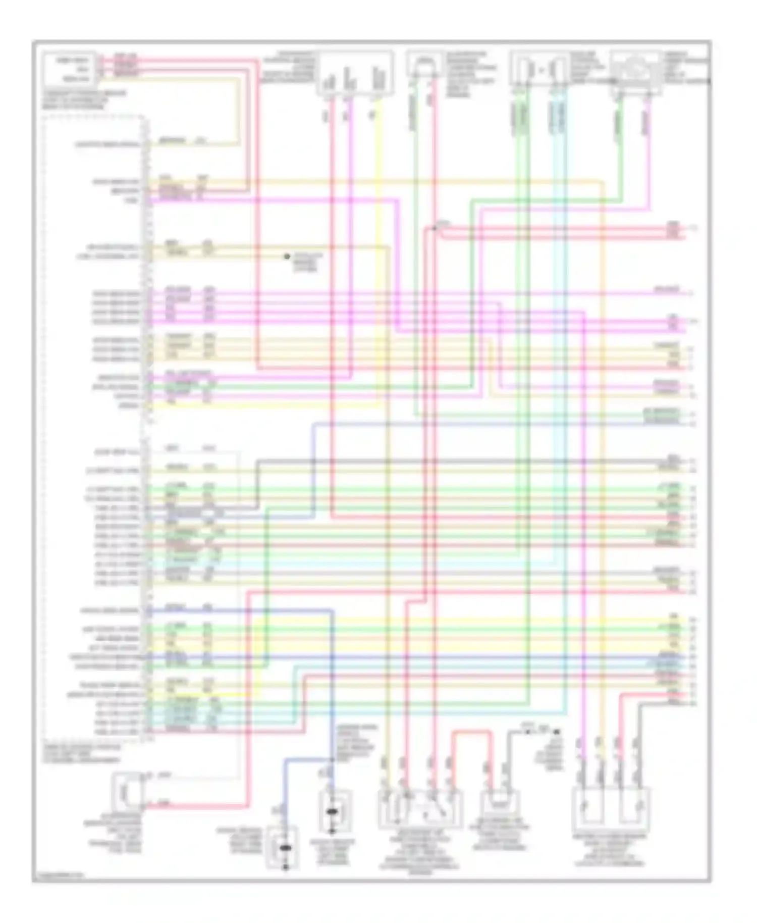 Wiring diagram map signal intake air temp sens ect sens signal for Chevrolet Chevy Express G3500  (1996-2012) (1 of 1)