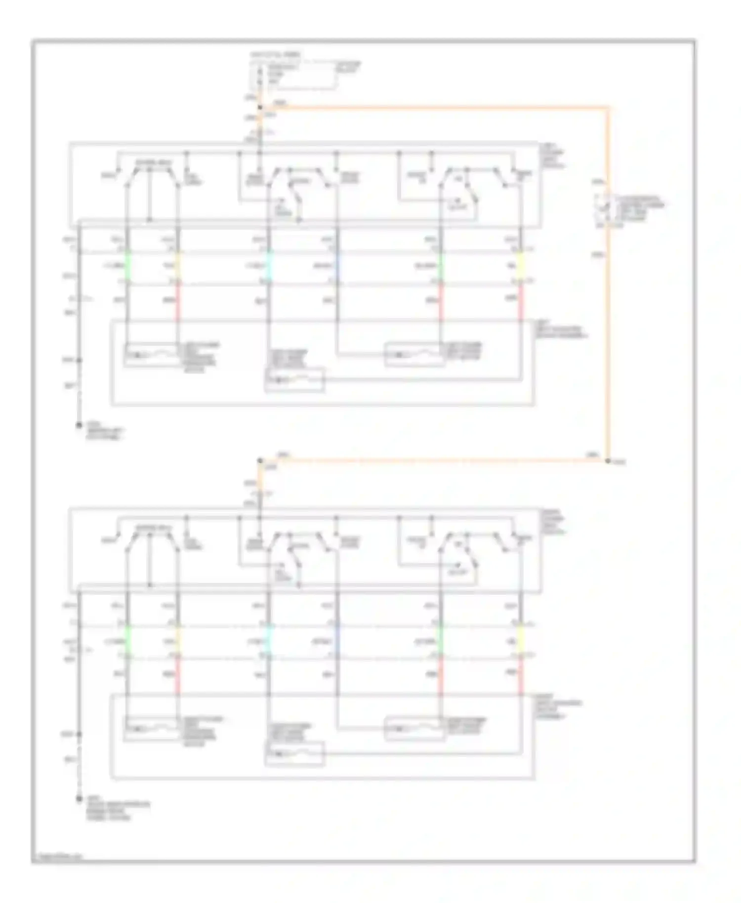 Wiring diagram right power seat switch for Chevrolet Chevy Express G3500  (1996-2012) (1 of 2)