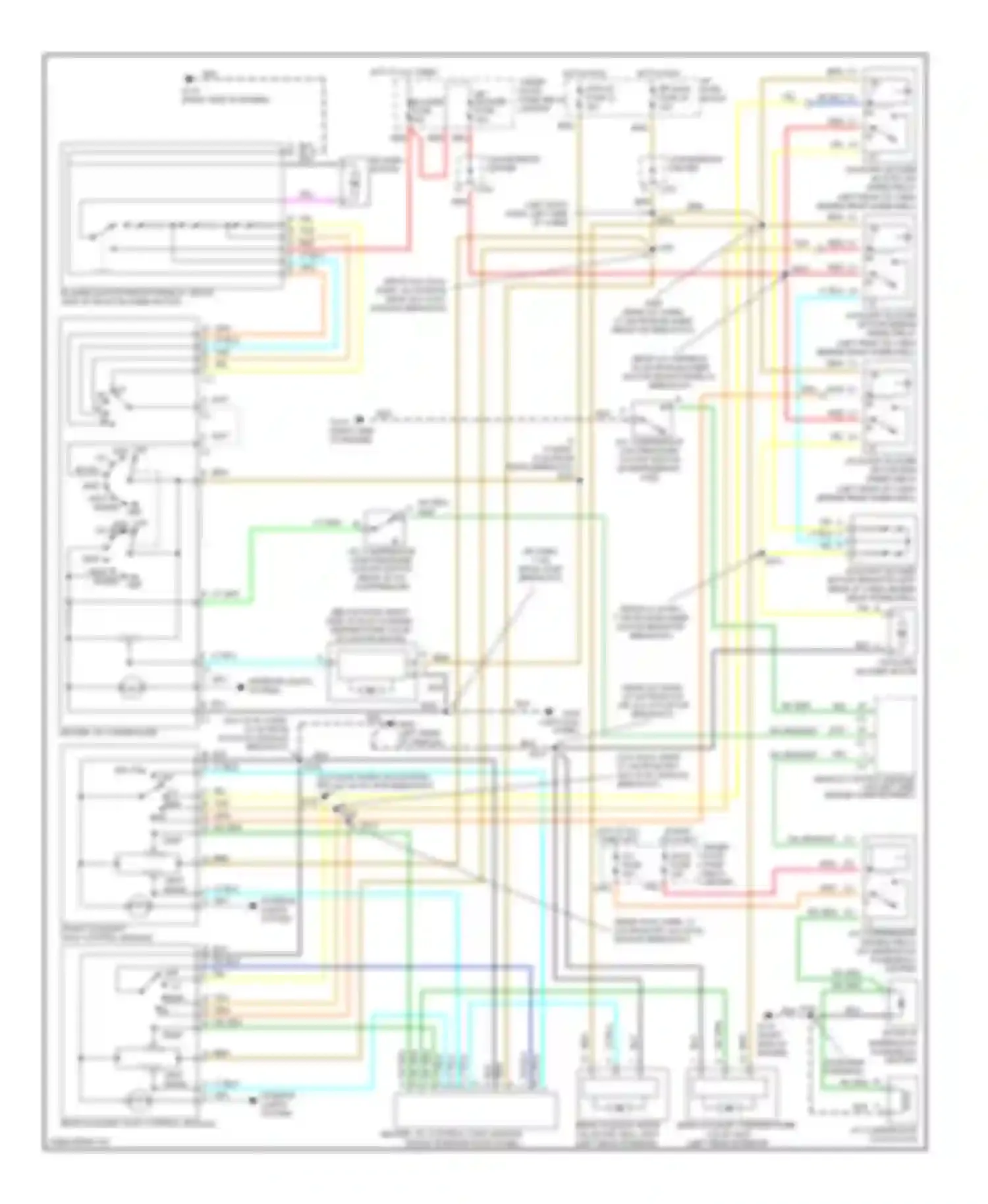 Wiring diagram (right side of engine for Chevrolet Chevy Express G3500  (1996-2012) (4 of 6)