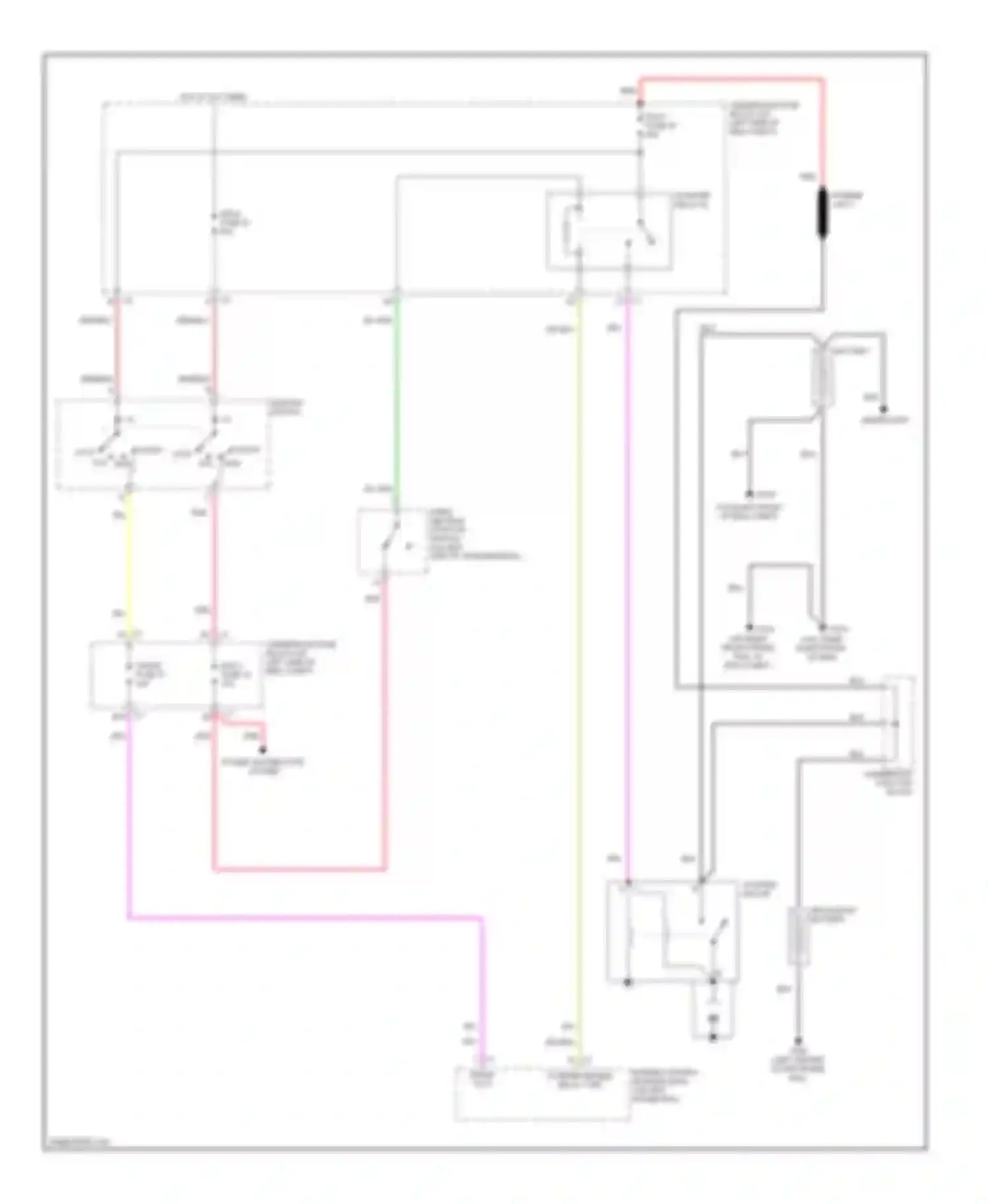 Wiring diagram underhood junction block for Chevrolet Chevy Express G3500  (1996-2012) (2 of 11)