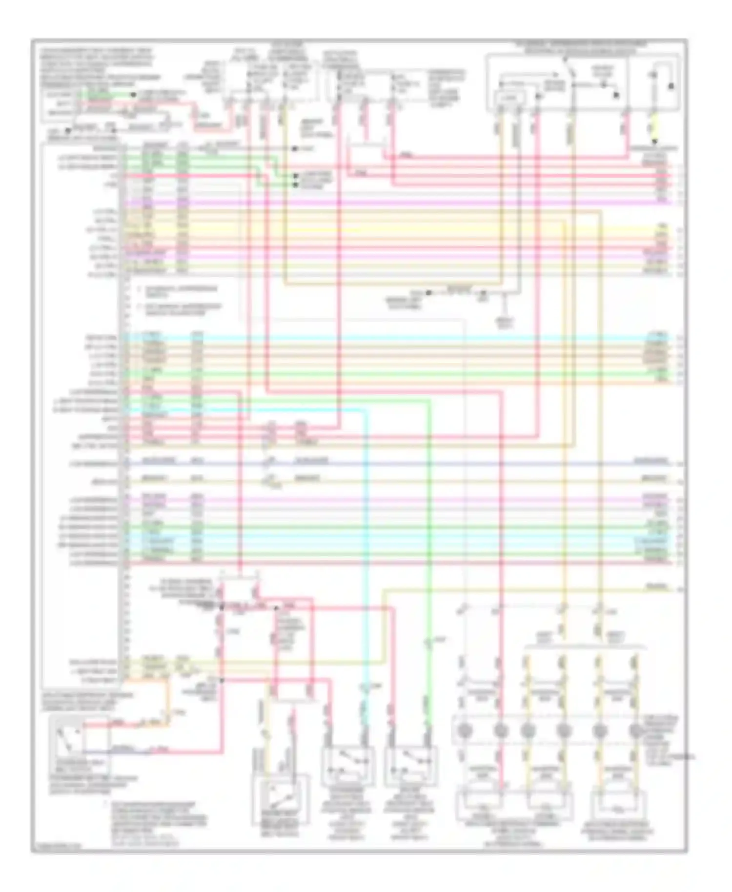 Wiring diagram w/ manual suppression switch for Chevrolet Chevy Express G3500  (1996-2012) (1 of 2)