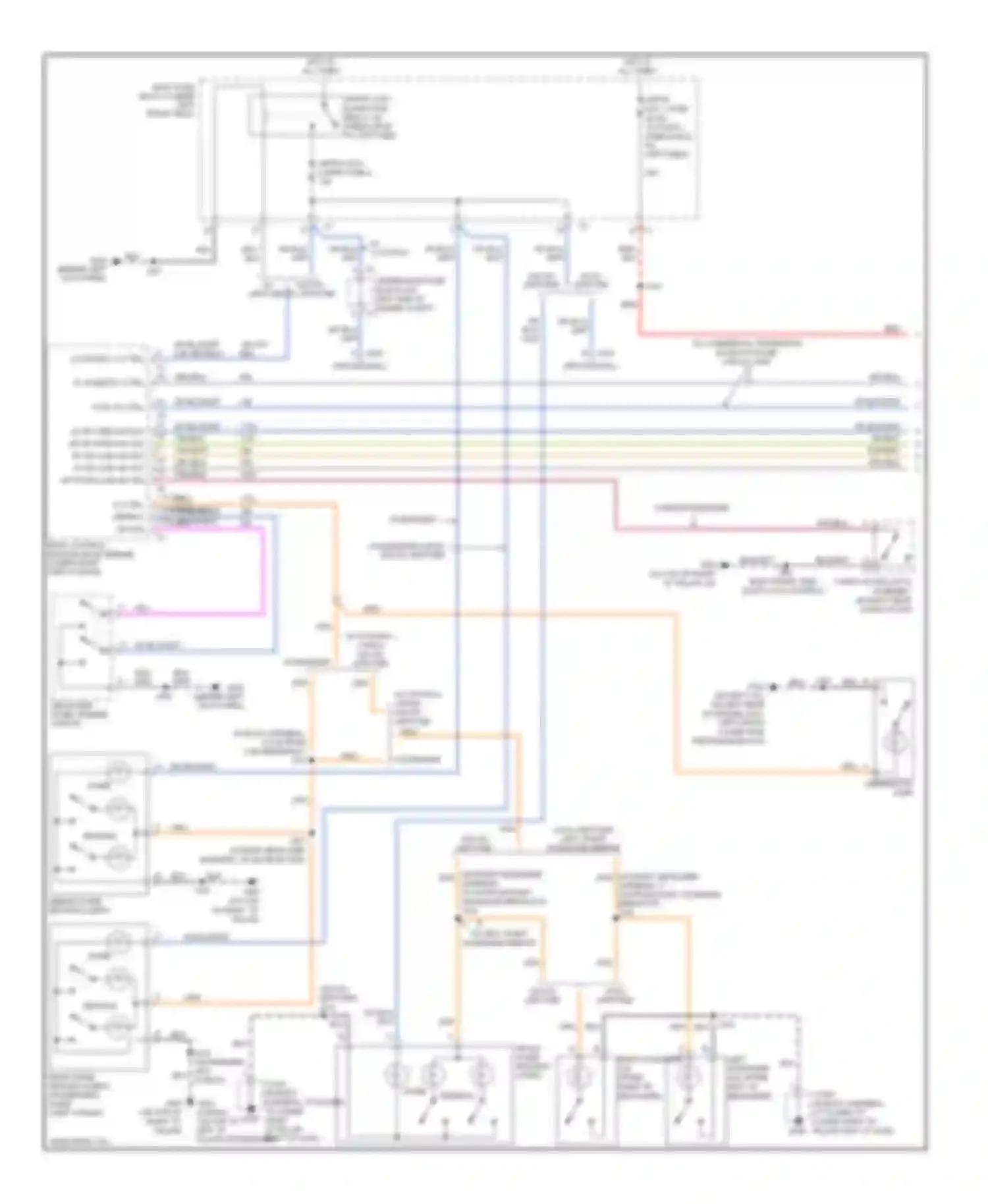 Wiring diagram headlamp, panel dimmer switch for Chevrolet Chevy Express H1500  (2003-2012) (8 of 9)