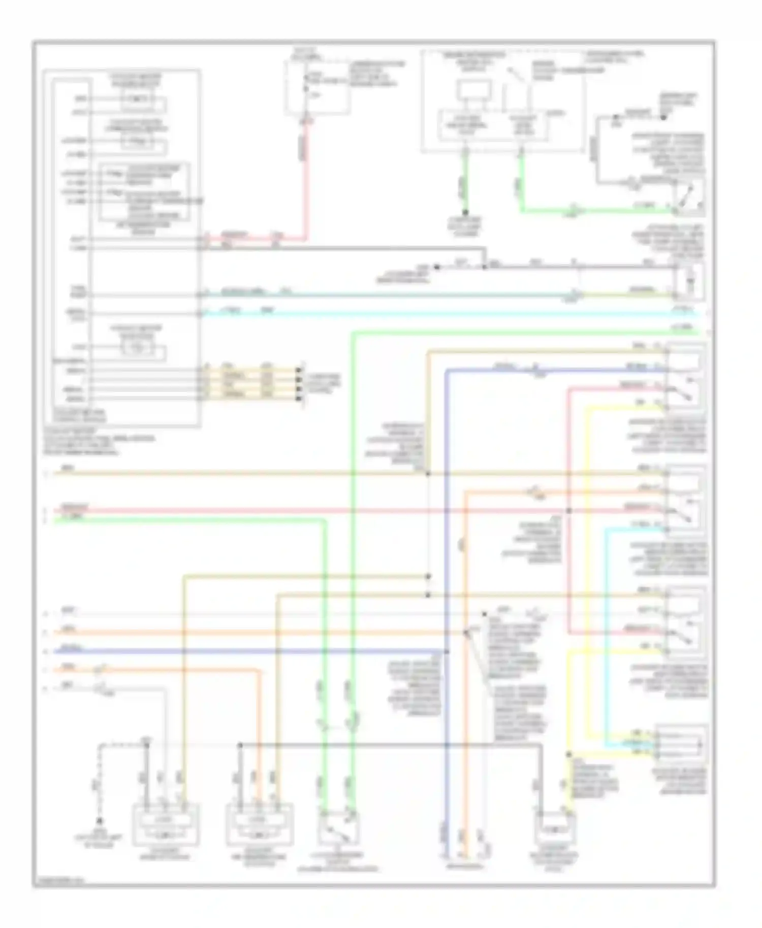 Wiring diagram (w/o rv upfitter: in body harness, for Chevrolet Chevy Express H1500  (2003-2012) (1 of 1)