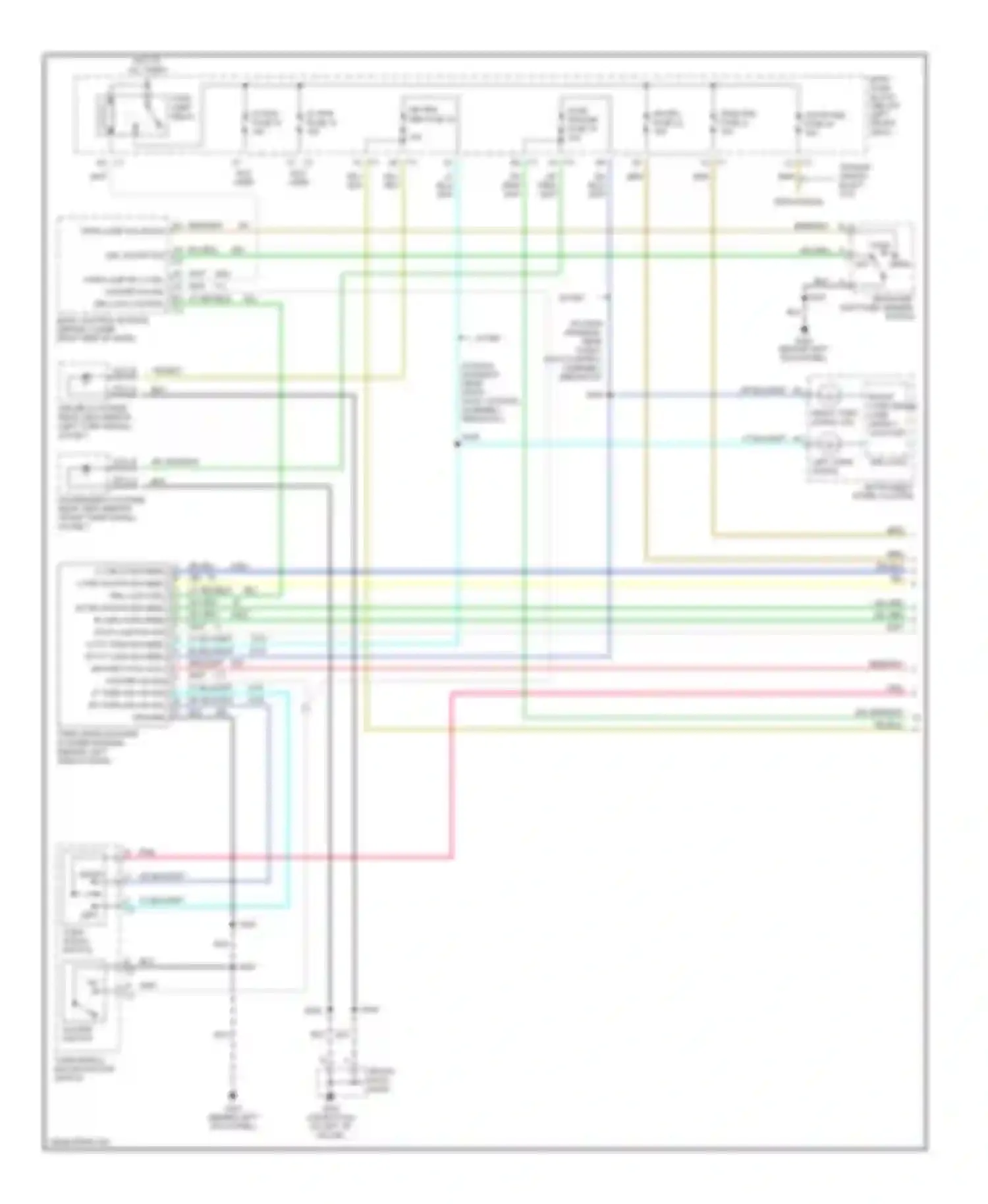 Chevy Express H2500 Chevrolet  (2003-2003): Exterior lamps circuit, cutaway chassis (1 of 2)