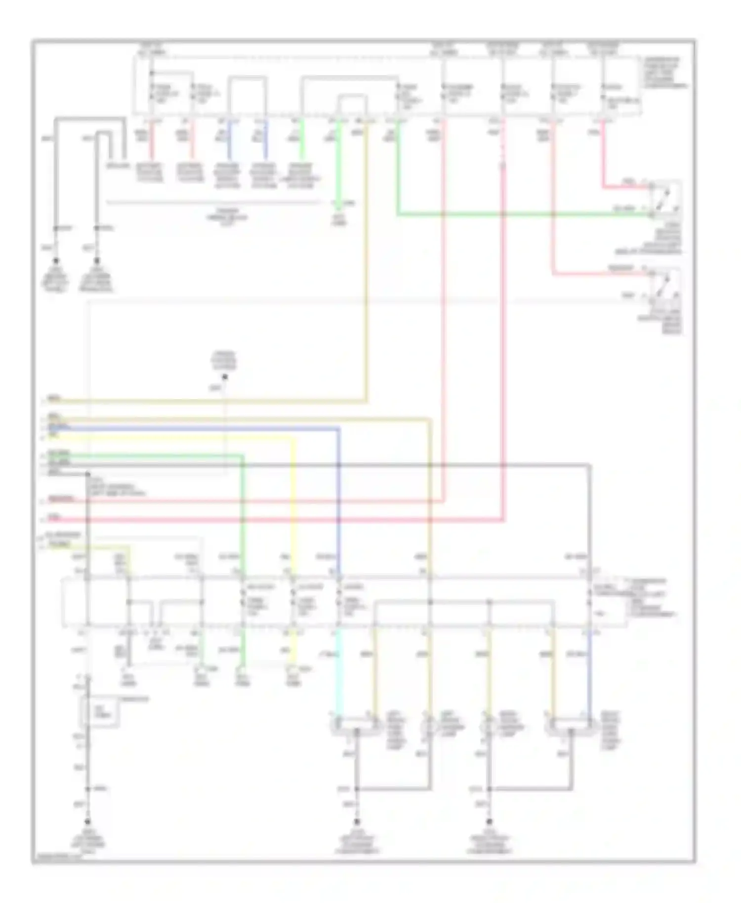 Wiring diagram right front park/ turn signal lamp for Chevrolet Chevy Express H2500  (2003-2003) (1 of 2)