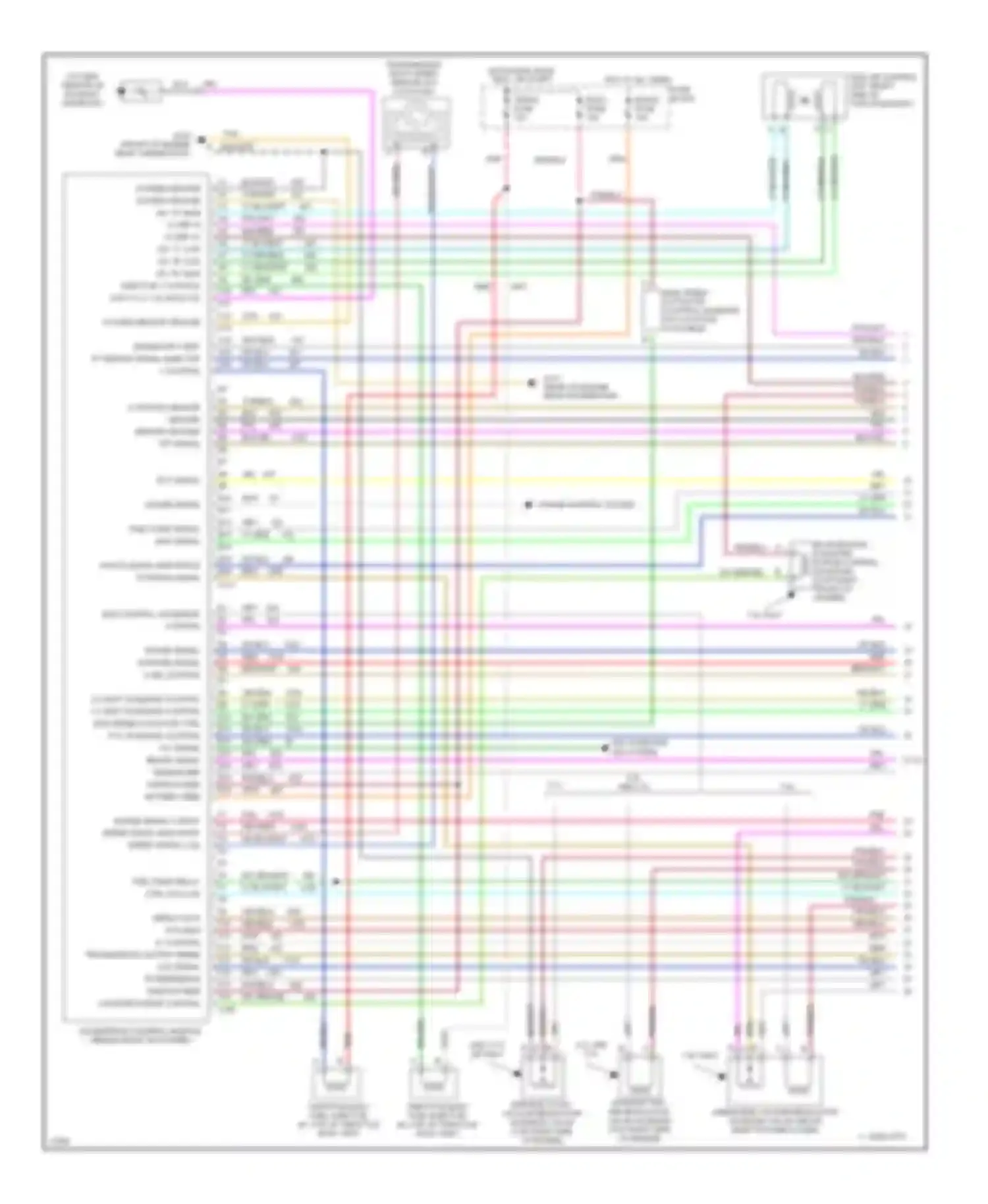 Chevy Van G10 Chevrolet  (1985-1995): Wiring diagram engine performance 7.4l (vin n)s, 4l80e a/t (1 of 3)