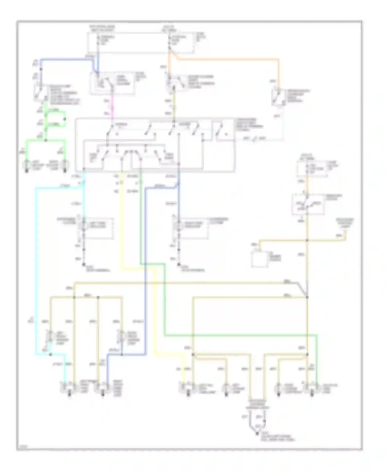 Wiring diagram right backup lamp left backup lamp for Chevrolet Chevy Van G10  (1985-1995) (1 of 2)