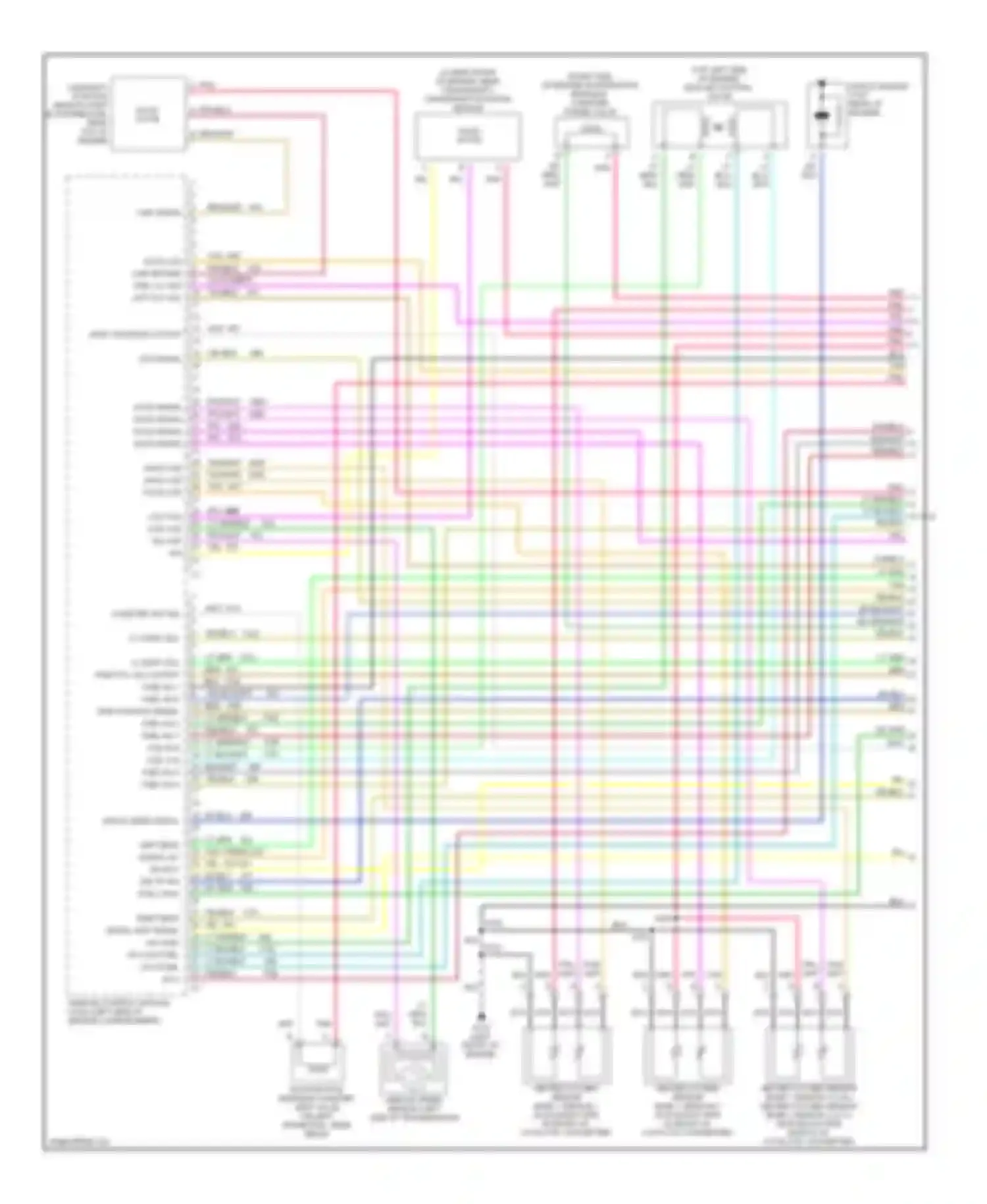 Chevy Van G1500 Chevrolet  (1996-1998): Wiring diagram engine performance 5.7l (vin r)s (1 of 4)