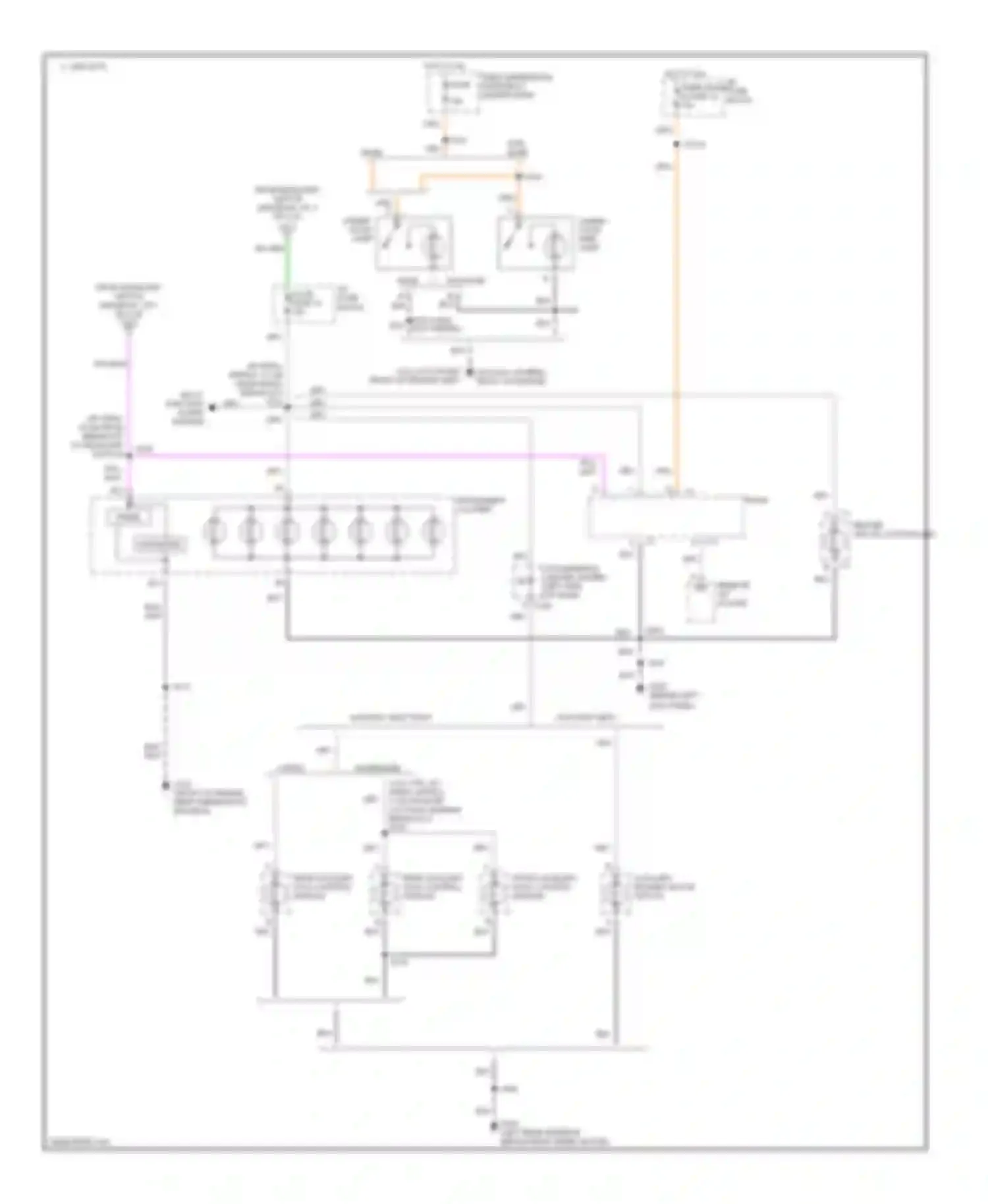 Chevy Van G1500 Chevrolet  (1996-1998): Interior light circuit (3 of 3)