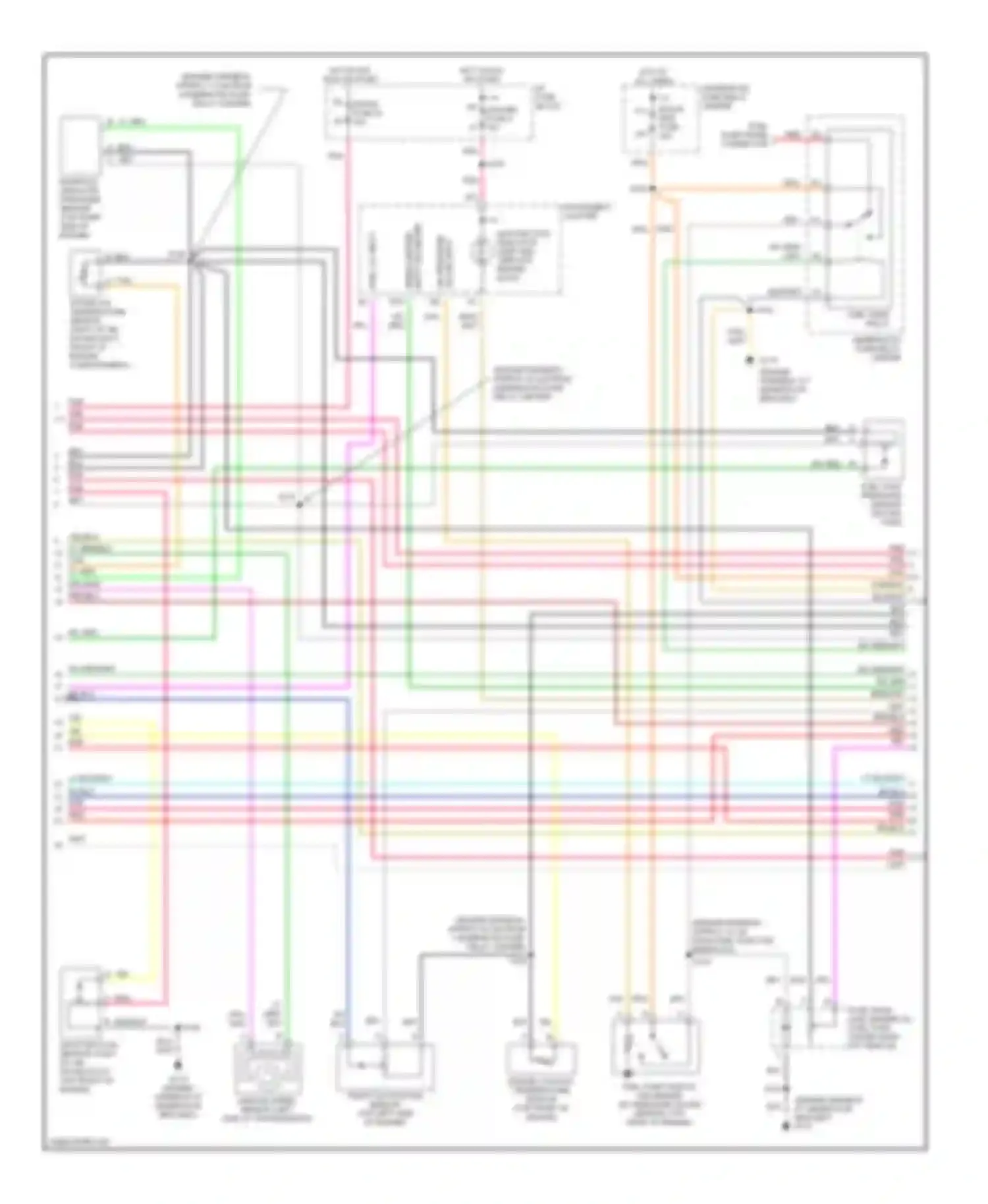 Wiring diagram input odometer speedometer, for Chevrolet Chevy Van G1500  (1996-1998) (1 of 1)