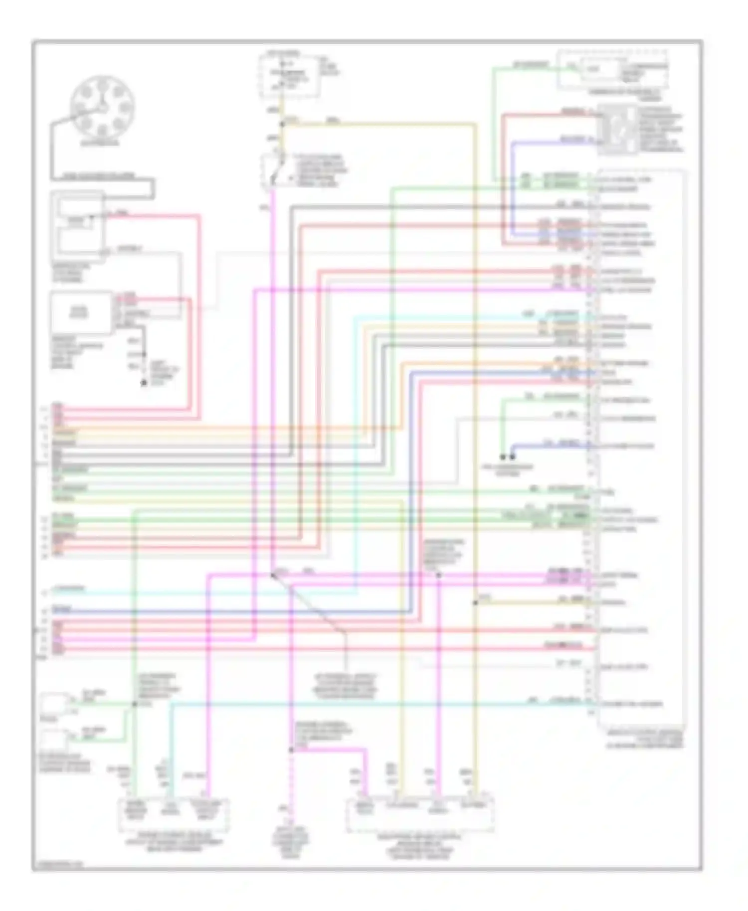 Wiring diagram stoplamp switch input for Chevrolet Chevy Van G1500  (1996-1998) (2 of 3)