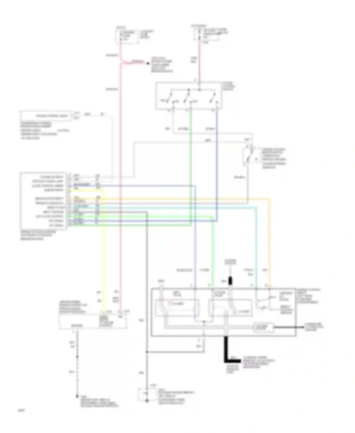 Wiring diagram servo posit input ground vac valve control r/a signal s/c signal for Chevrolet Chevy Van G20  (1985-1995) (1 of 3)