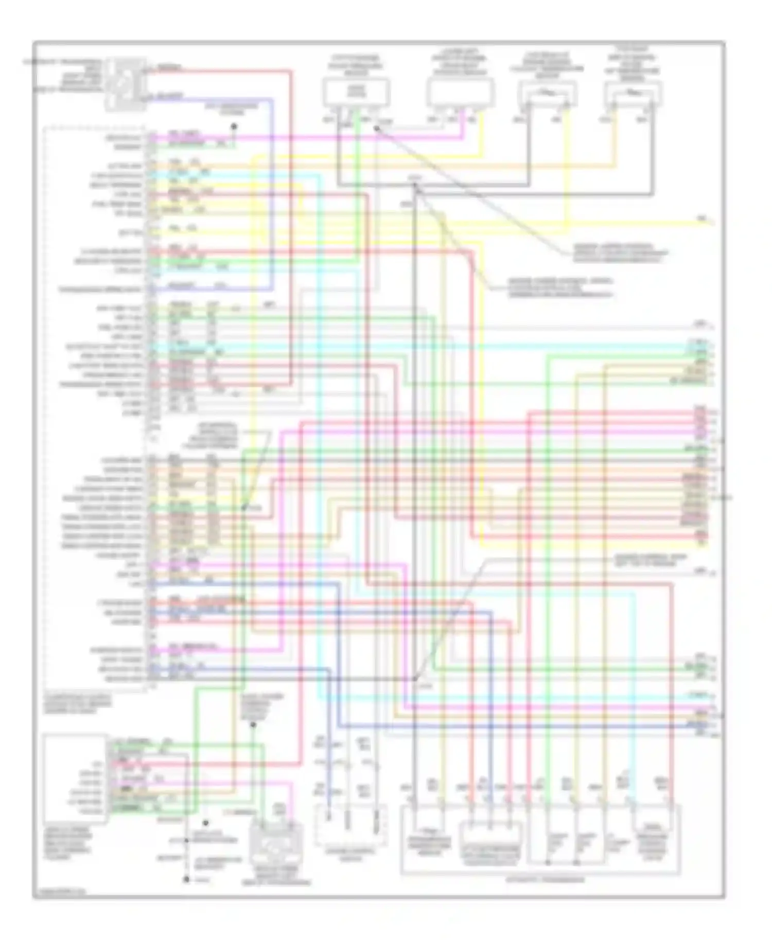 Chevy Van G2500 Chevrolet  (1996-1998): Wiring diagram engine performance 6.5l (vin f)s (1 of 4)