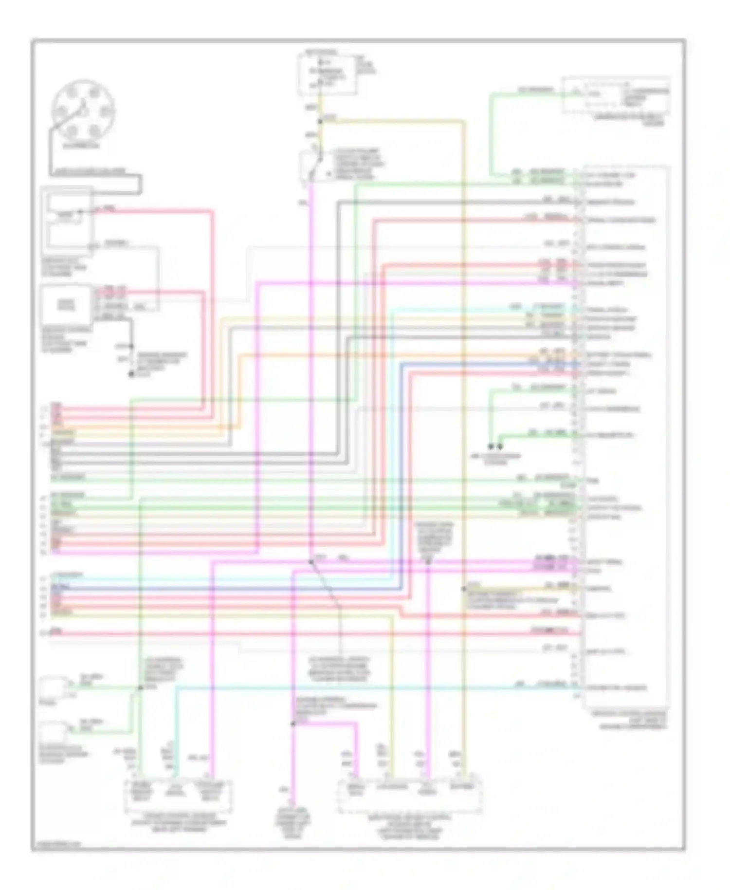 Wiring diagram a/c compressor enable relay coil for Chevrolet Chevy Van G2500  (1996-1998) (1 of 1)