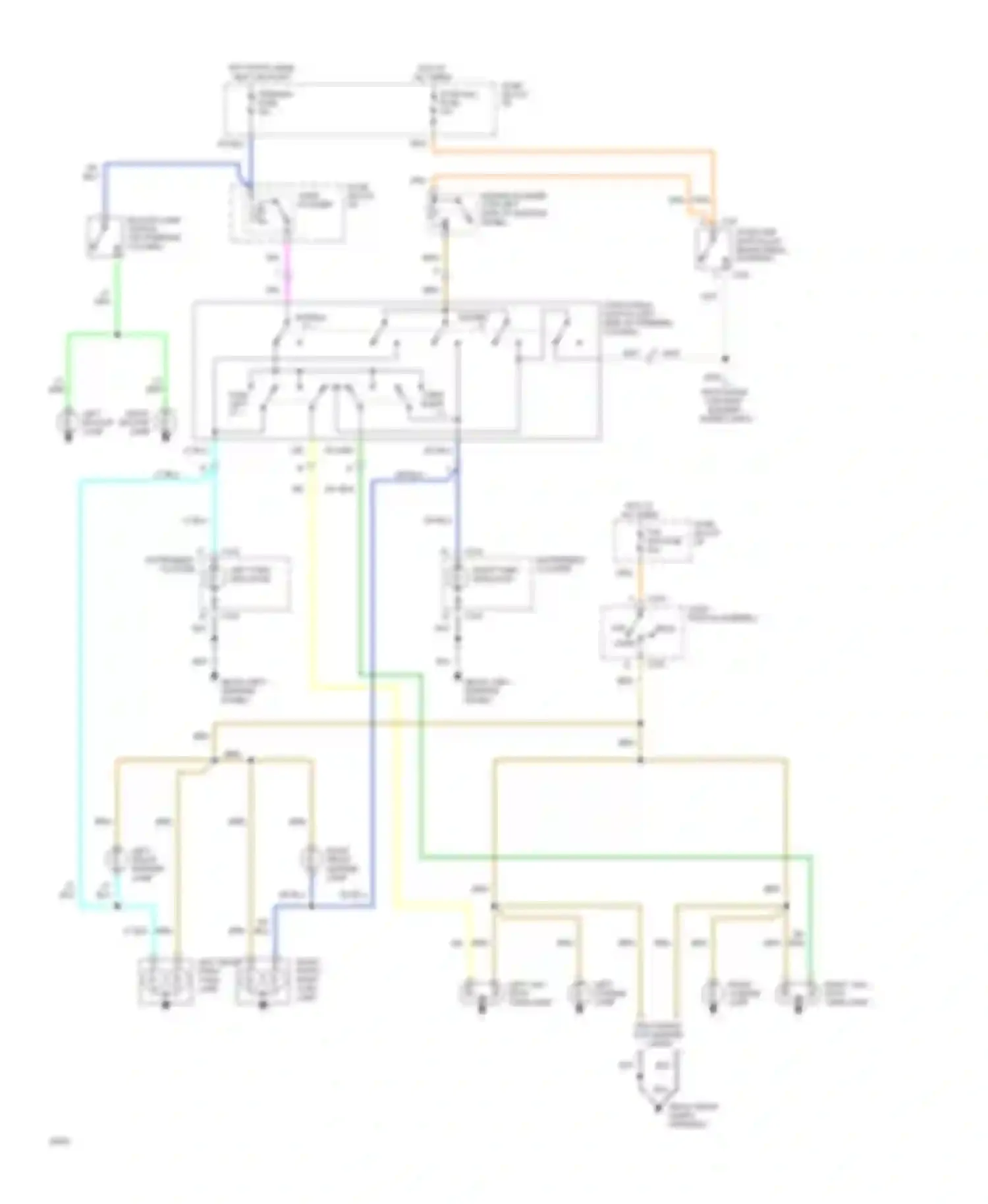 Chevy Van G30 Chevrolet  (1985-1994): Exterior light circuit, motorhome chassis