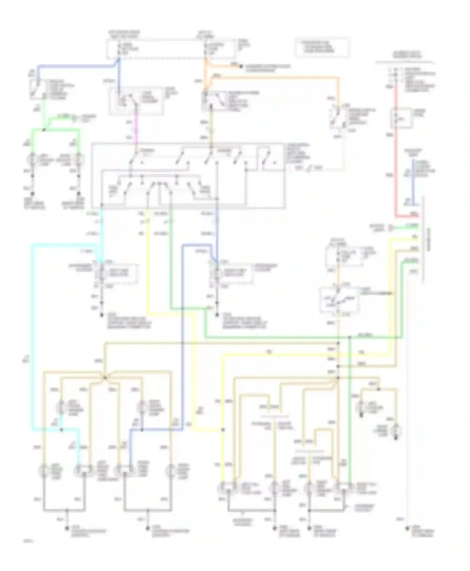 Chevy Van G30 Chevrolet  (1985-1994): Exterior light circuit, with quad halogen headlamps