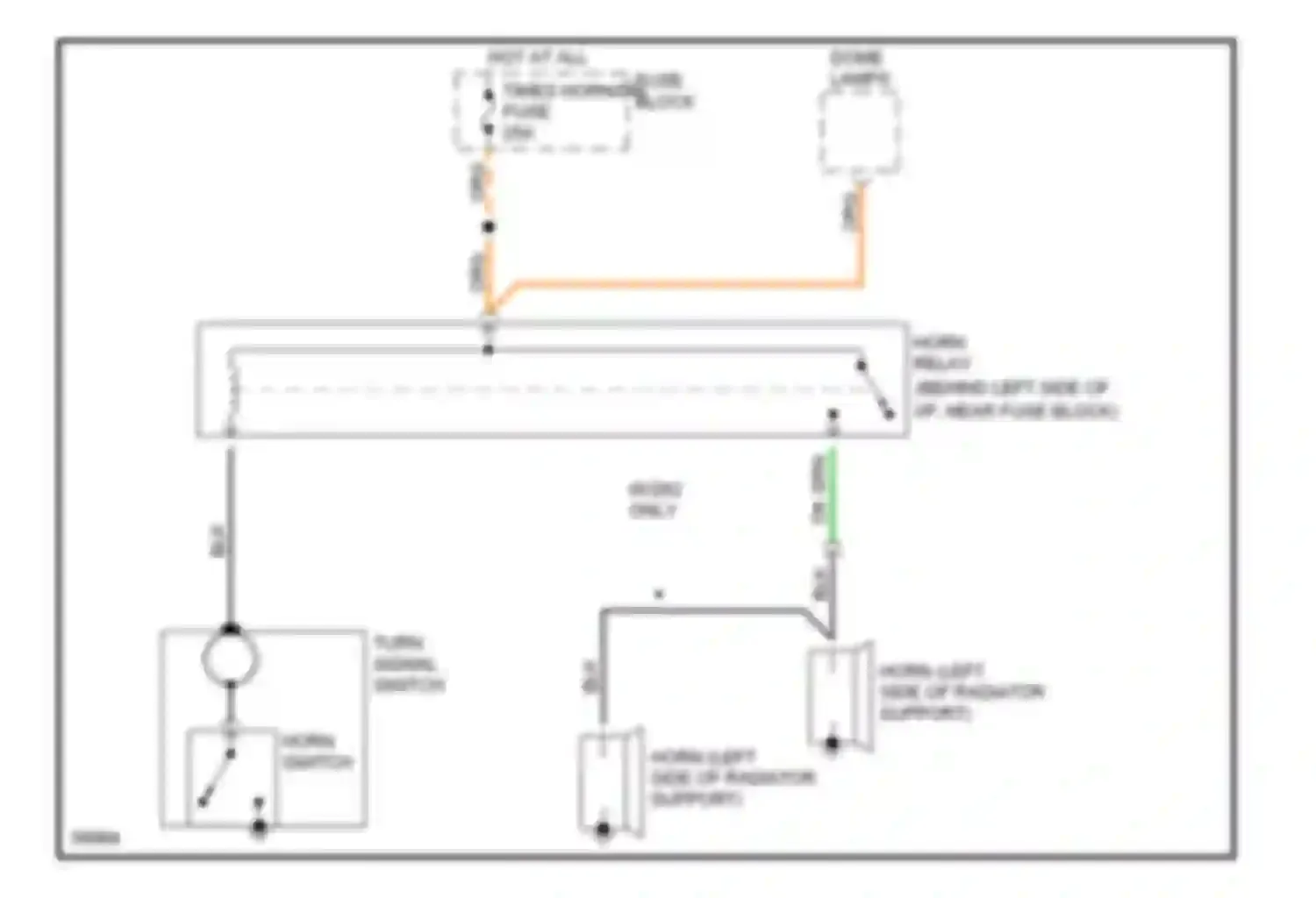 Chevy Van G30 Chevrolet  (1985-1994): Horn circuit