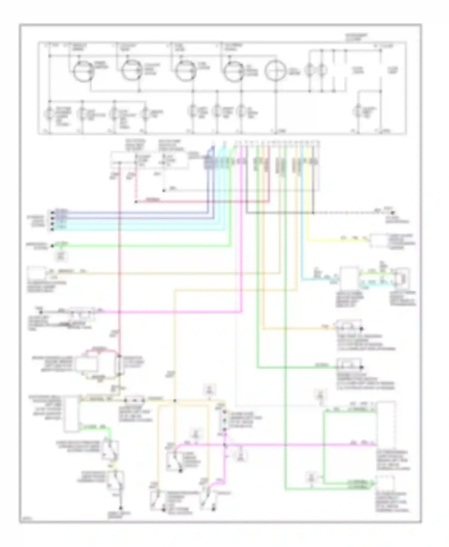 Chevy Van G30 Chevrolet  (1985-1994): Instrument cluster circuit, cutaway chassis