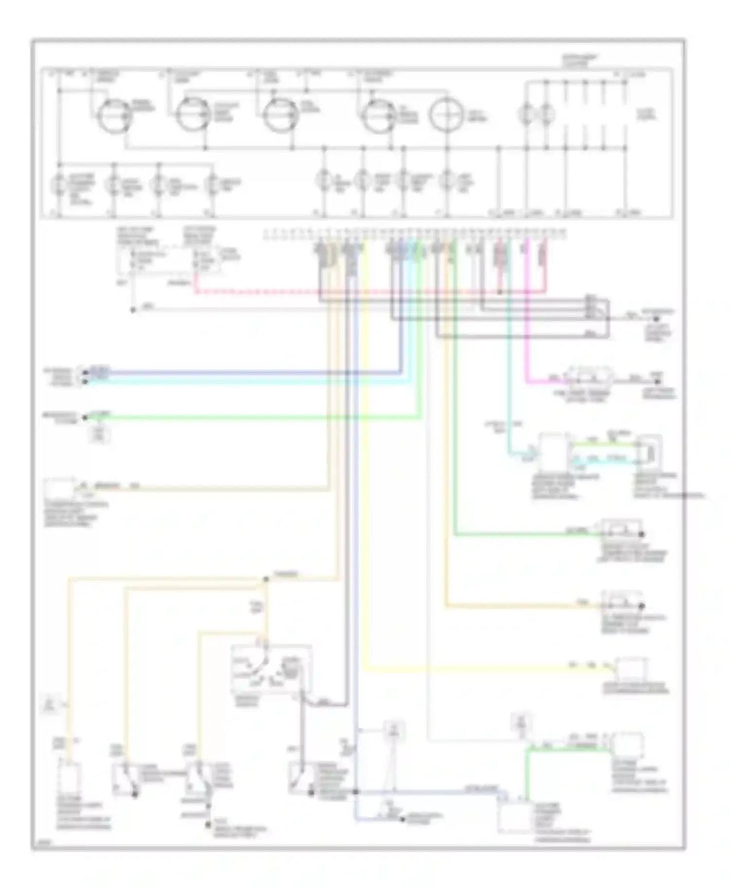 Chevy Van G30 Chevrolet  (1985-1994): Instrument cluster circuit, motorhome chassis