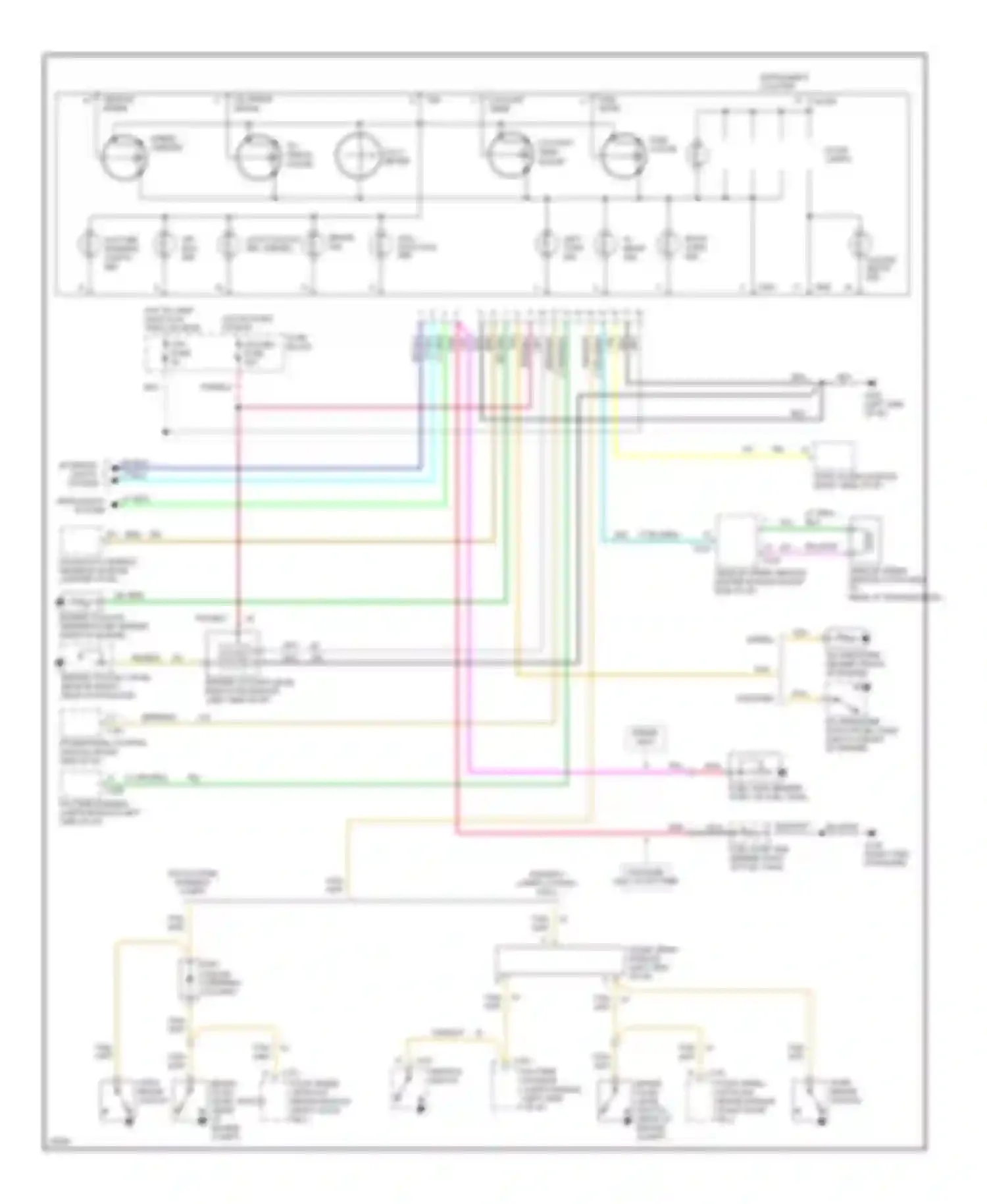 Chevy Van G30 Chevrolet  (1985-1994): Instrument cluster circuit