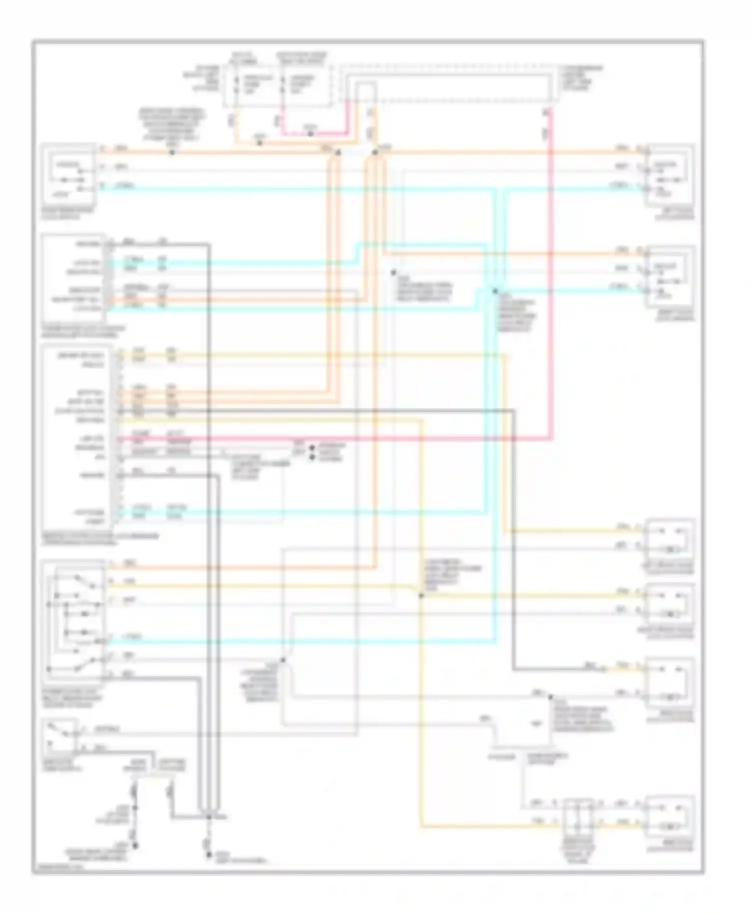 Chevy Van G3500 Chevrolet  (1996-1998): Keyless entry circuit