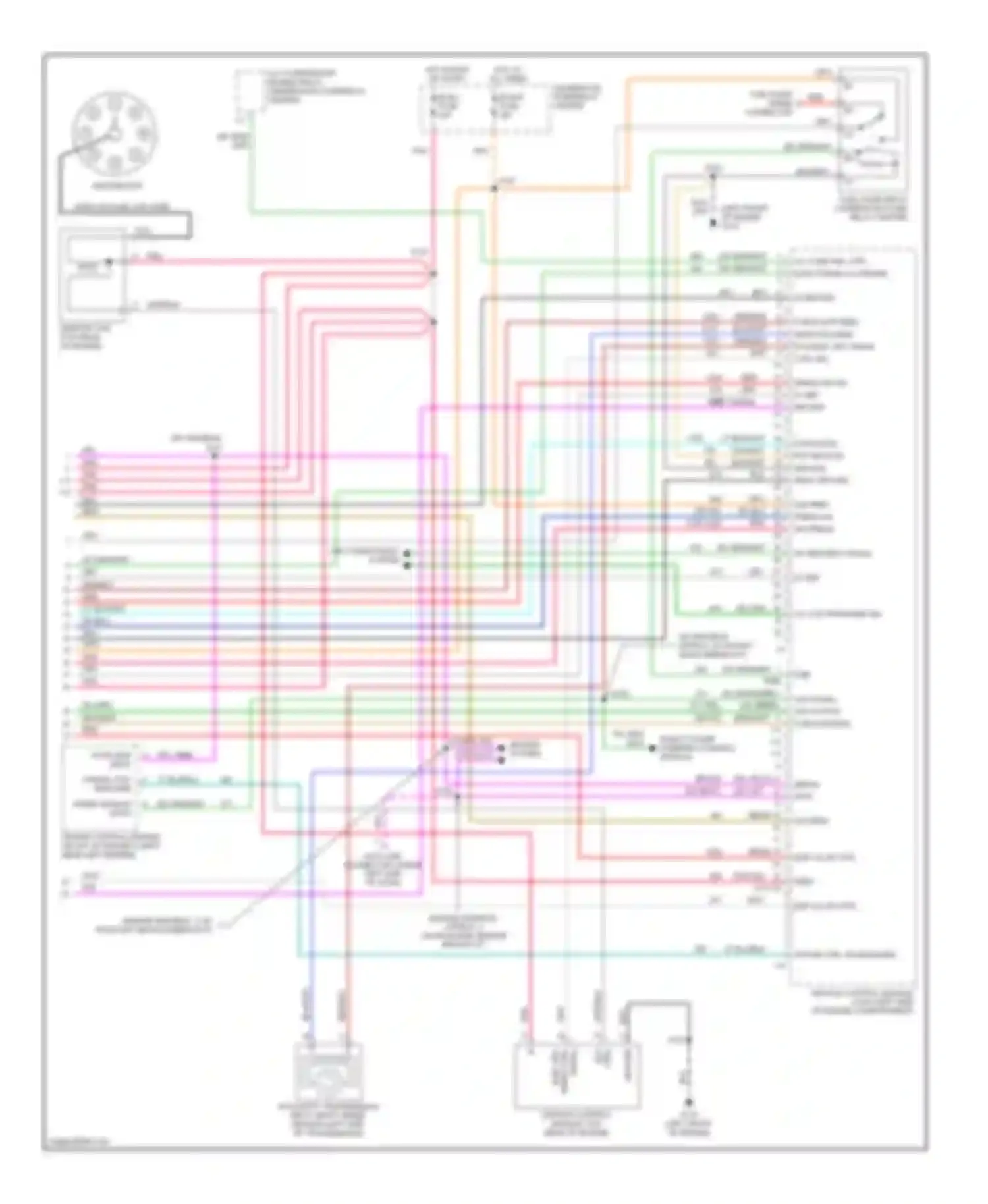 Wiring diagram a/c compressor enable relay underhood fuse/relay center for Chevrolet Chevy Van G3500  (1996-1998) (1 of 1)