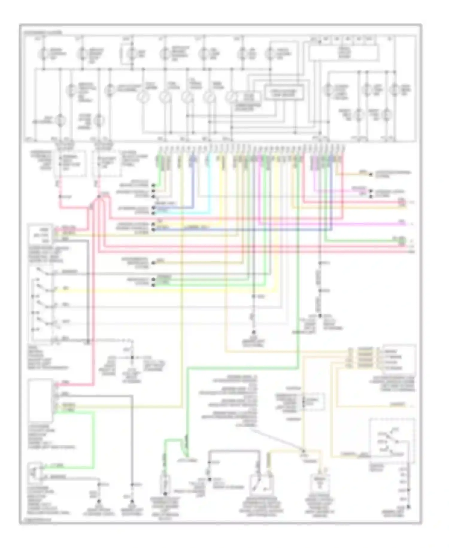 Wiring diagram anti-lock brakes system engine controls system for Chevrolet Chevy Van G3500  (1996-1998) (1 of 1)
