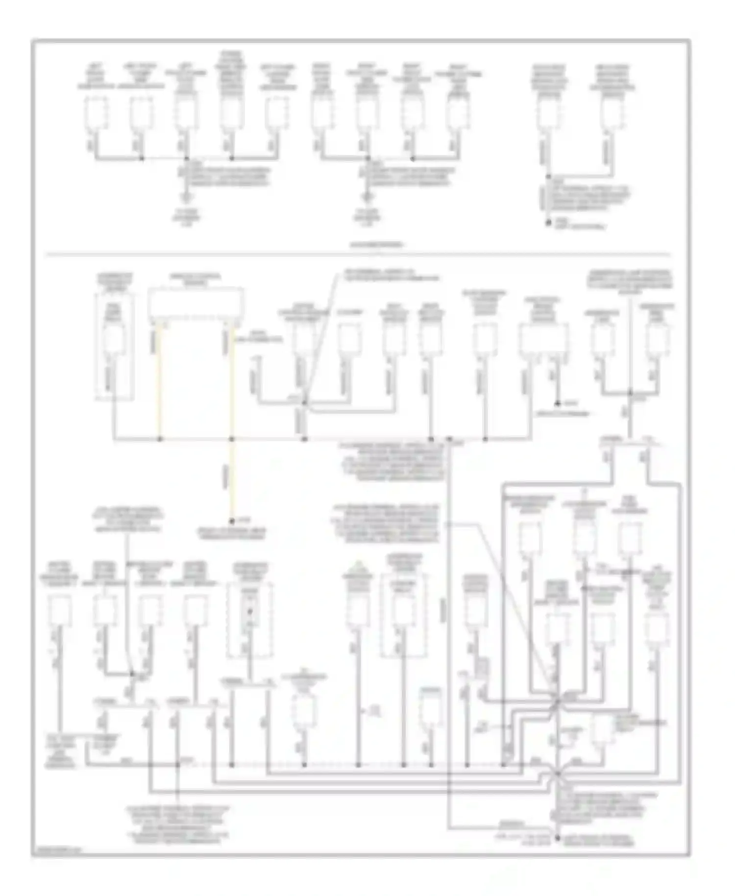 Wiring diagram right front power side window switch for Chevrolet Chevy Van G3500  (1996-1998) (1 of 2)