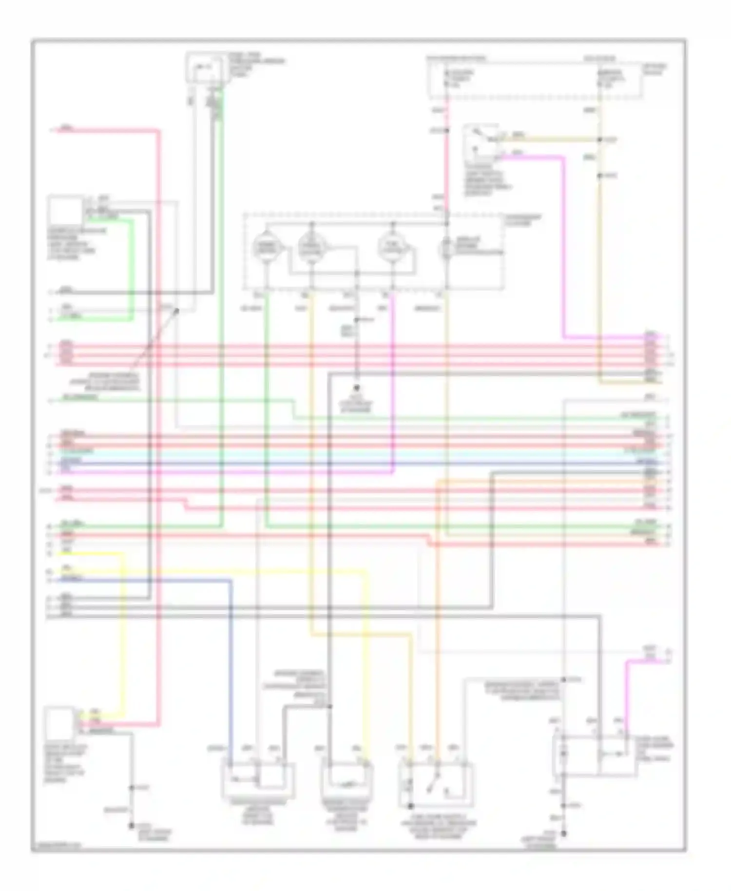 Wiring diagram service engine soon indicator for Chevrolet Chevy Van G3500  (1996-1998) (2 of 2)