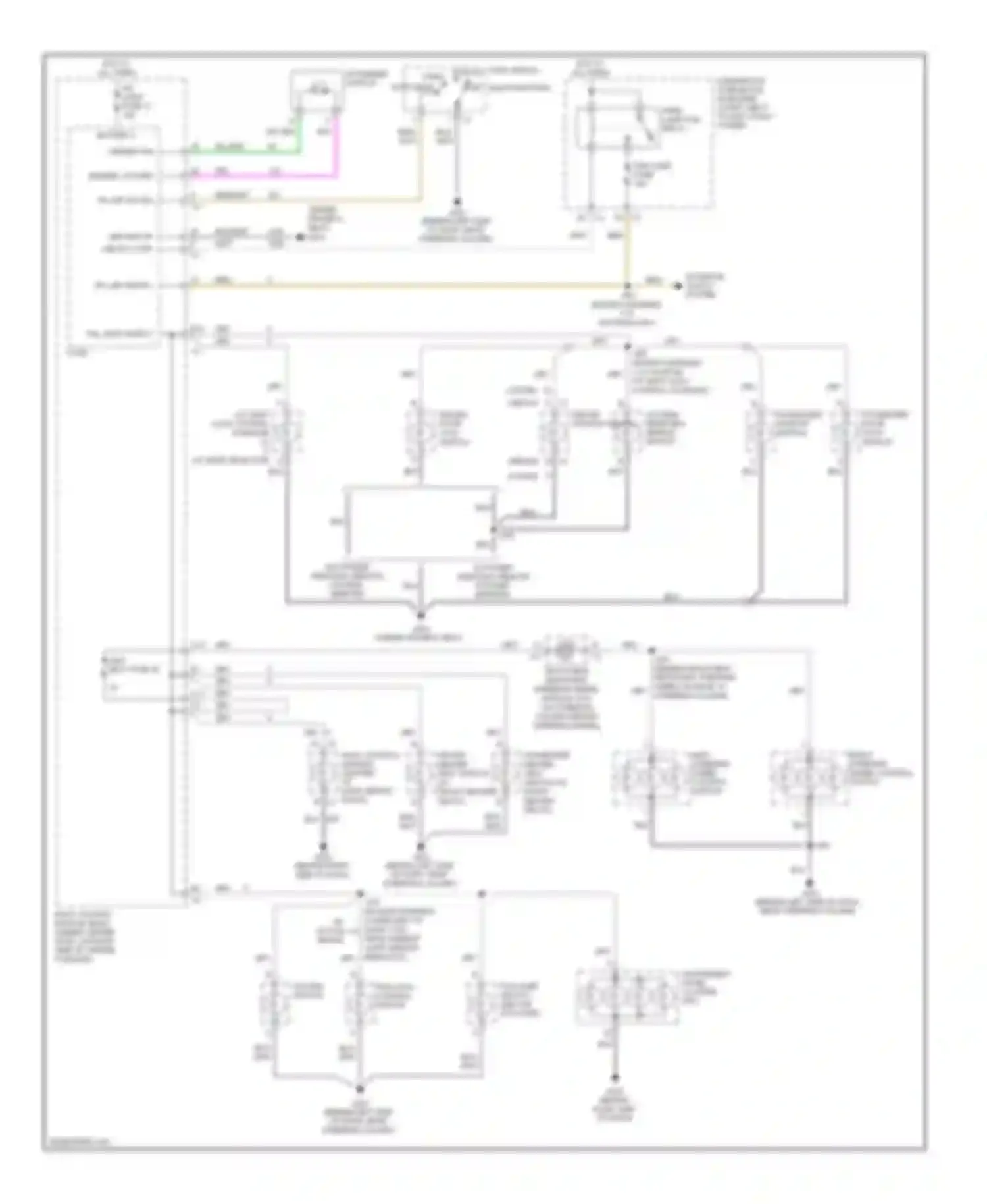 Cobalt Chevrolet I (2004-2010): Instrument illumination circuit