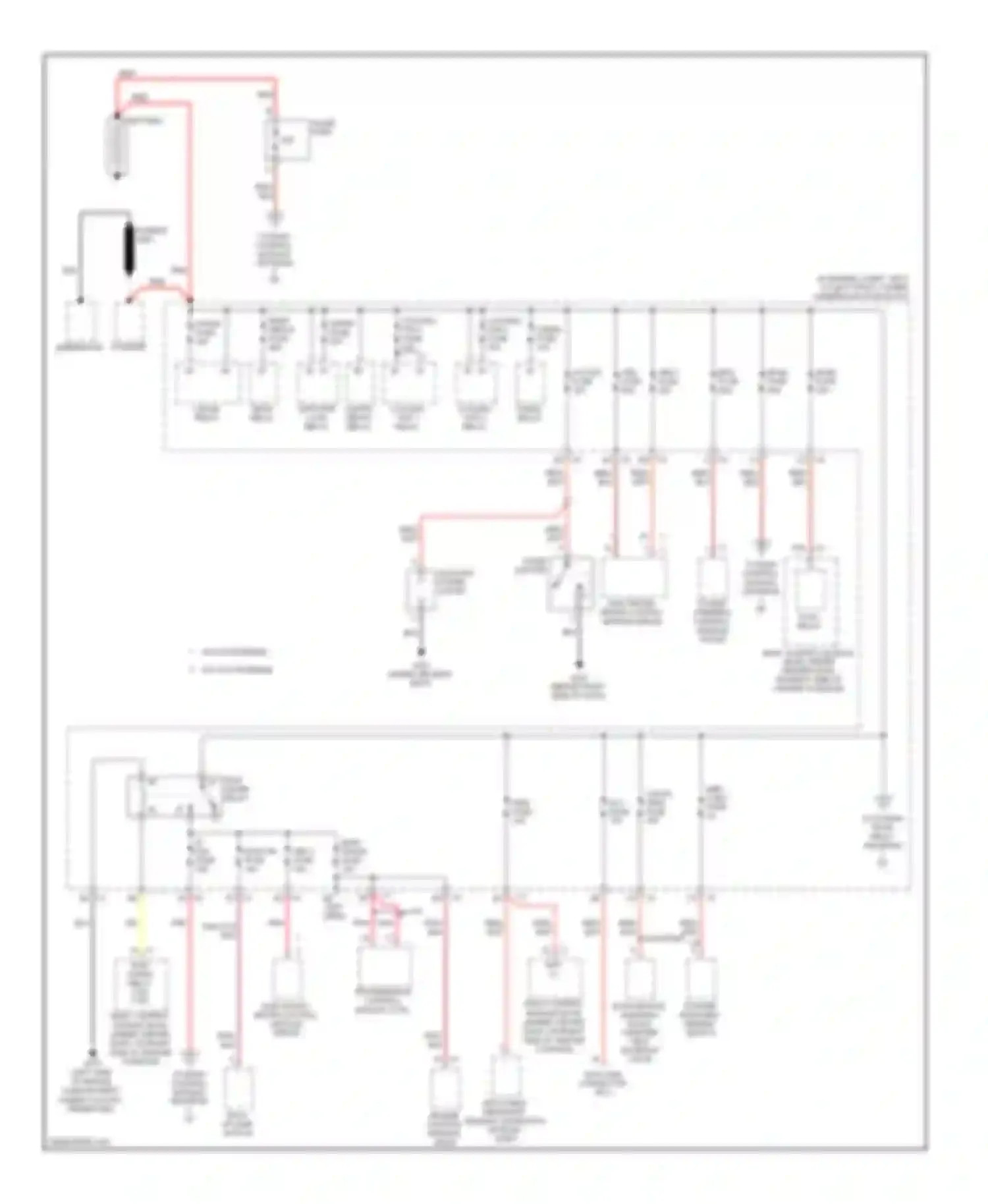 Cobalt Chevrolet I (2004-2010): Power distribution circuit (1 of 3)