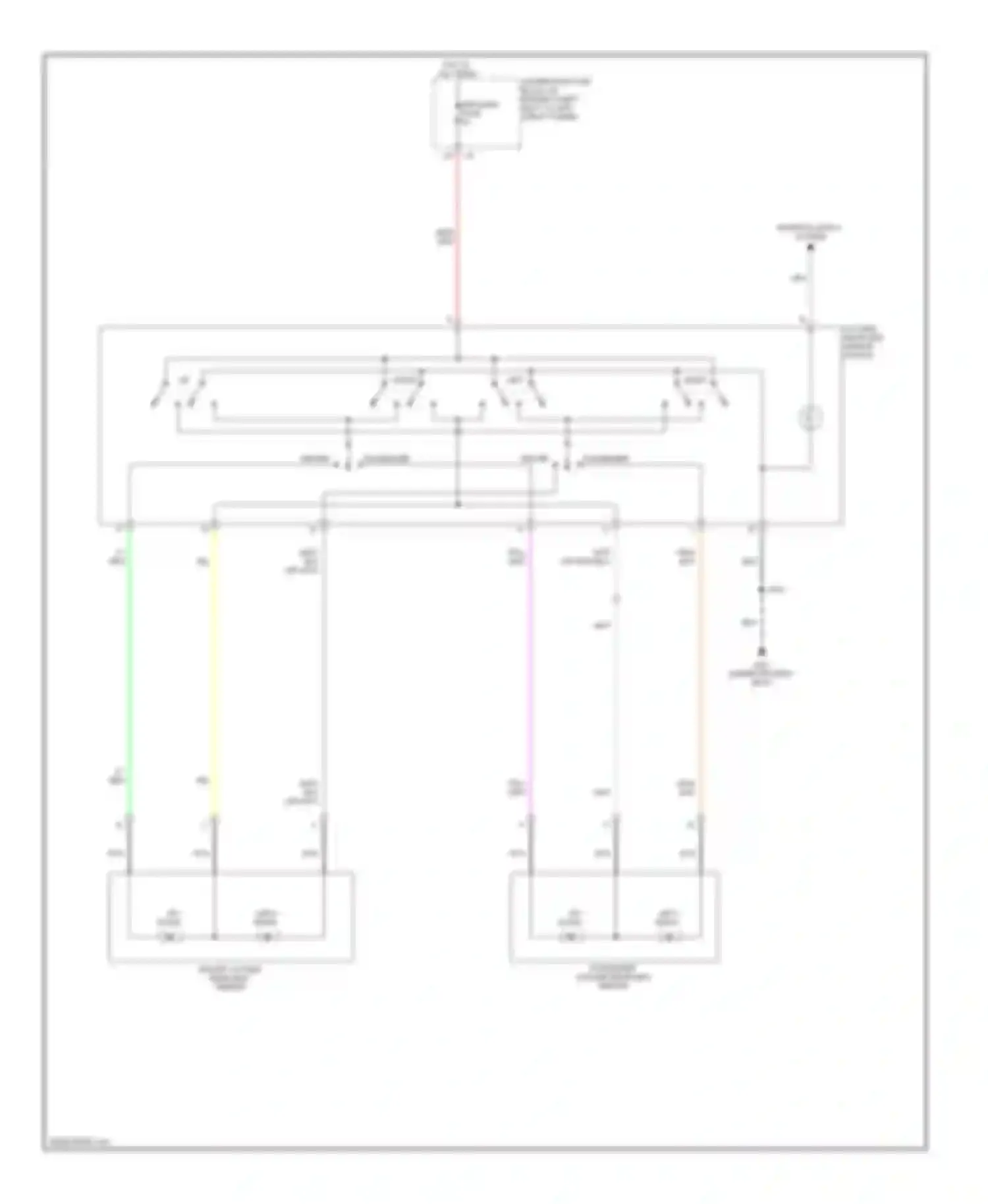Cobalt Chevrolet I (2004-2010): Power mirrors circuit
