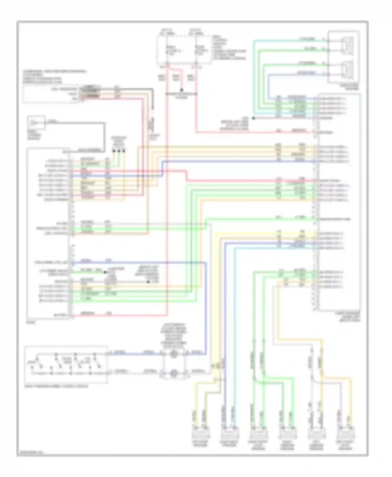 Cobalt Chevrolet I (2004-2010): Radio circuit, with amplifier