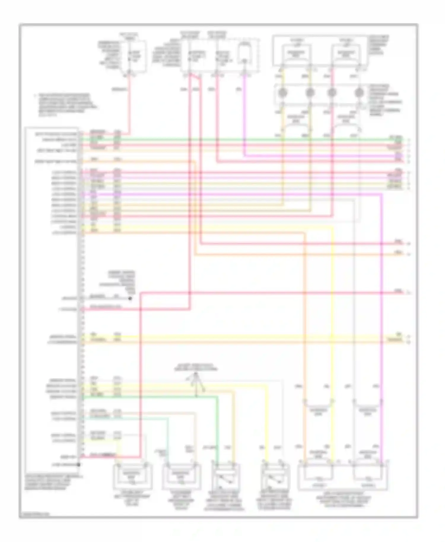 Cobalt Chevrolet I (2004-2010): Supplemental restraints circuit (1 of 2)